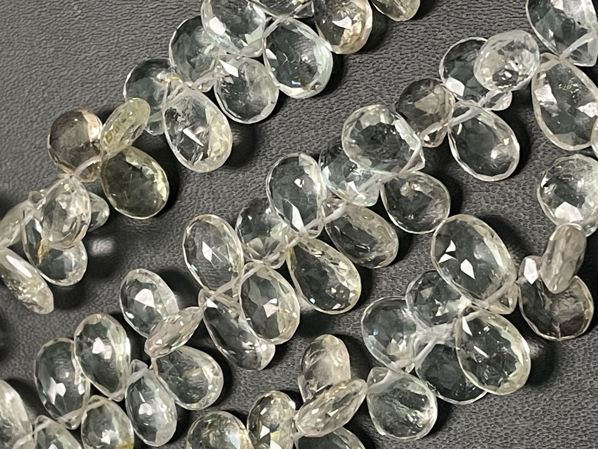 Champagne Topaz Pear Faceted