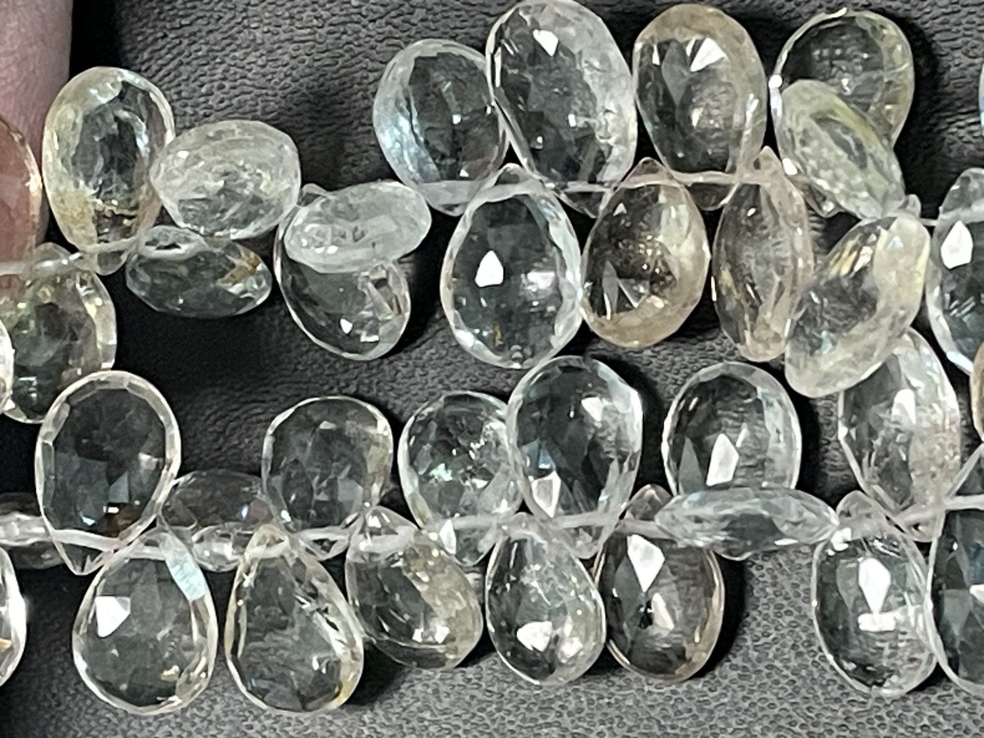 Champagne Topaz Pear Faceted