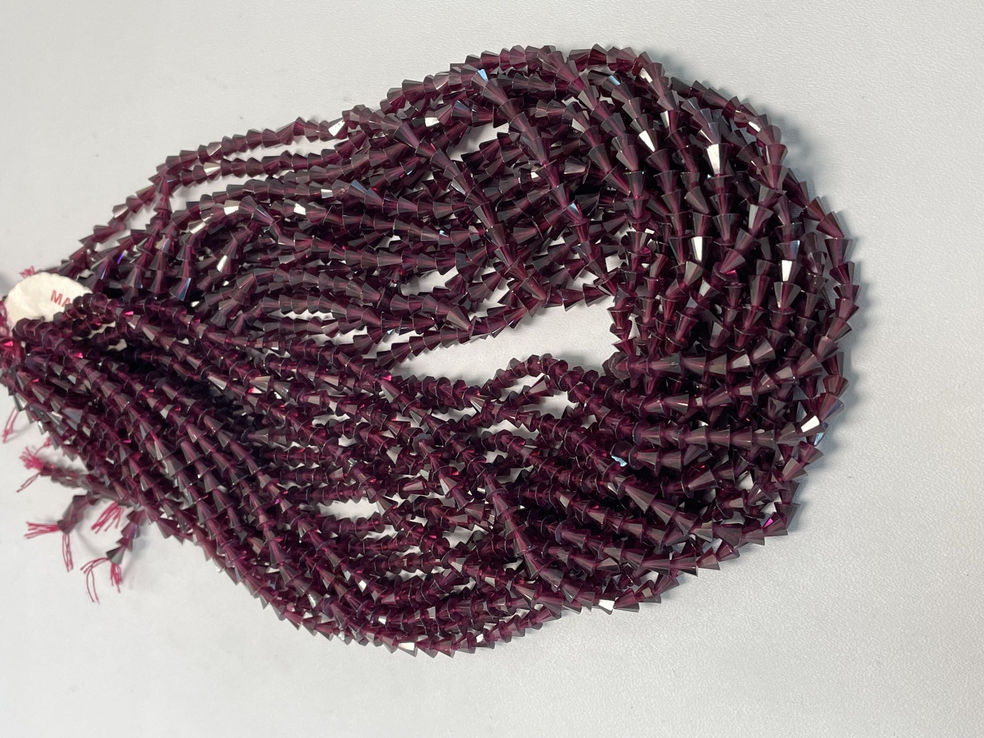 Rhodolite Garnet Cone Faceted