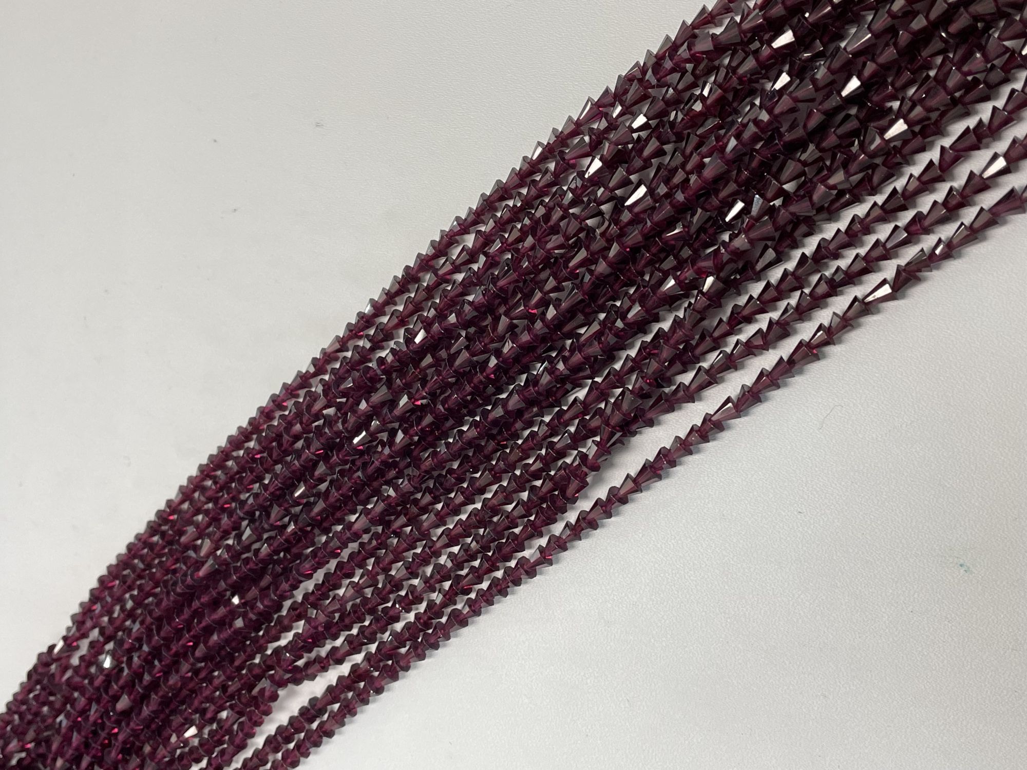 Rhodolite Garnet Cone Faceted