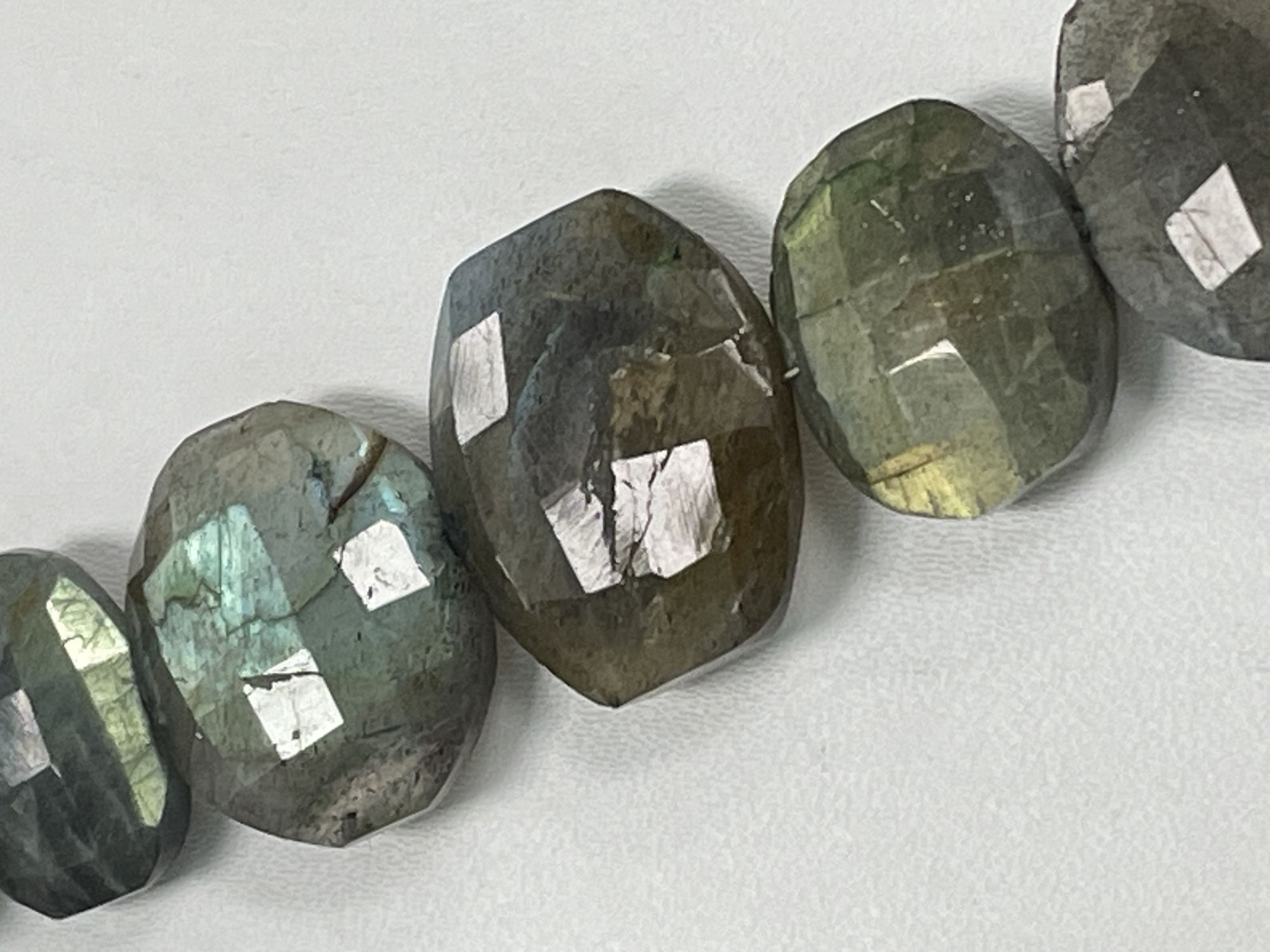 Labradorite Barrel Faceted