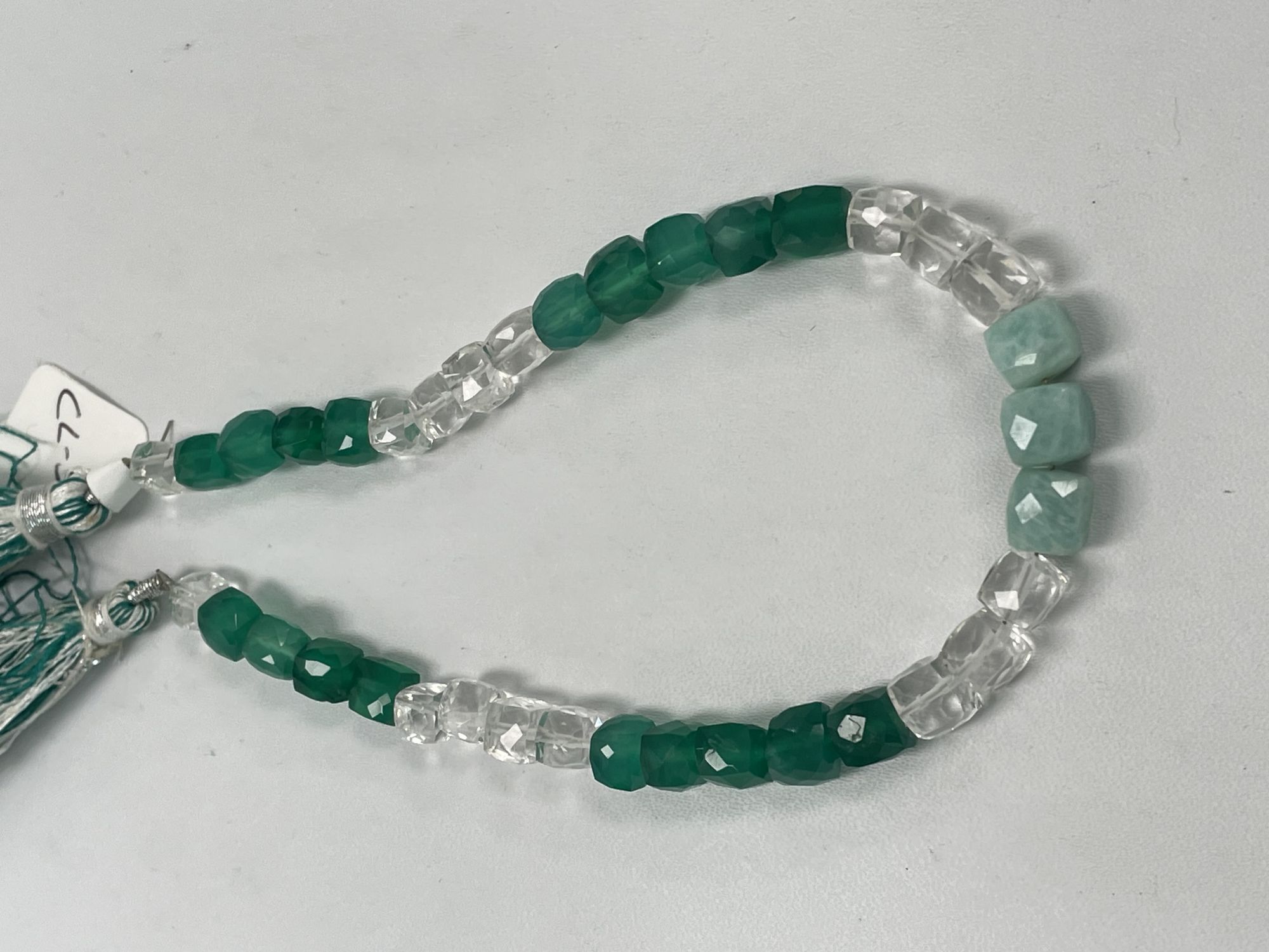 Multi Stone Cube Faceted