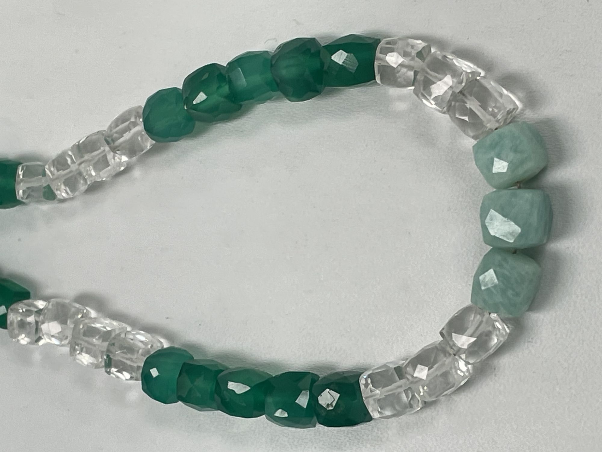 Multi Stone Cube Faceted