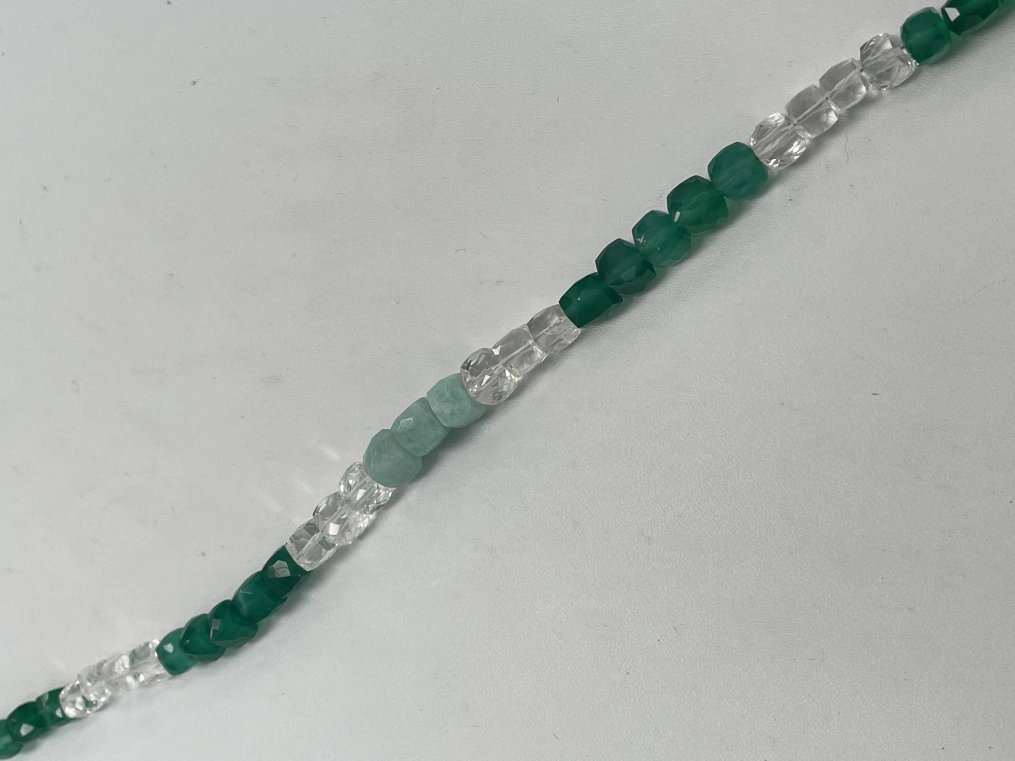 Multi Stone Cube Faceted