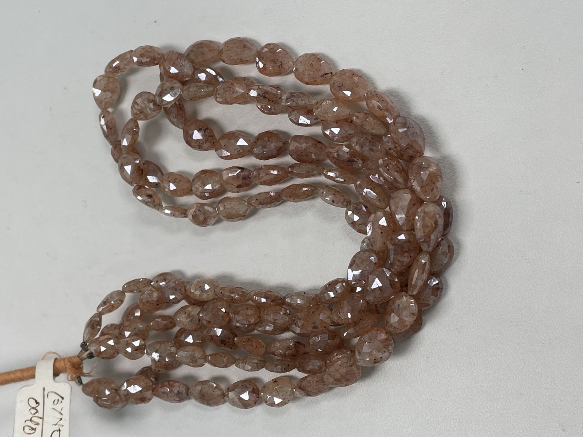 Coated Brown Silverite Pear Faceted