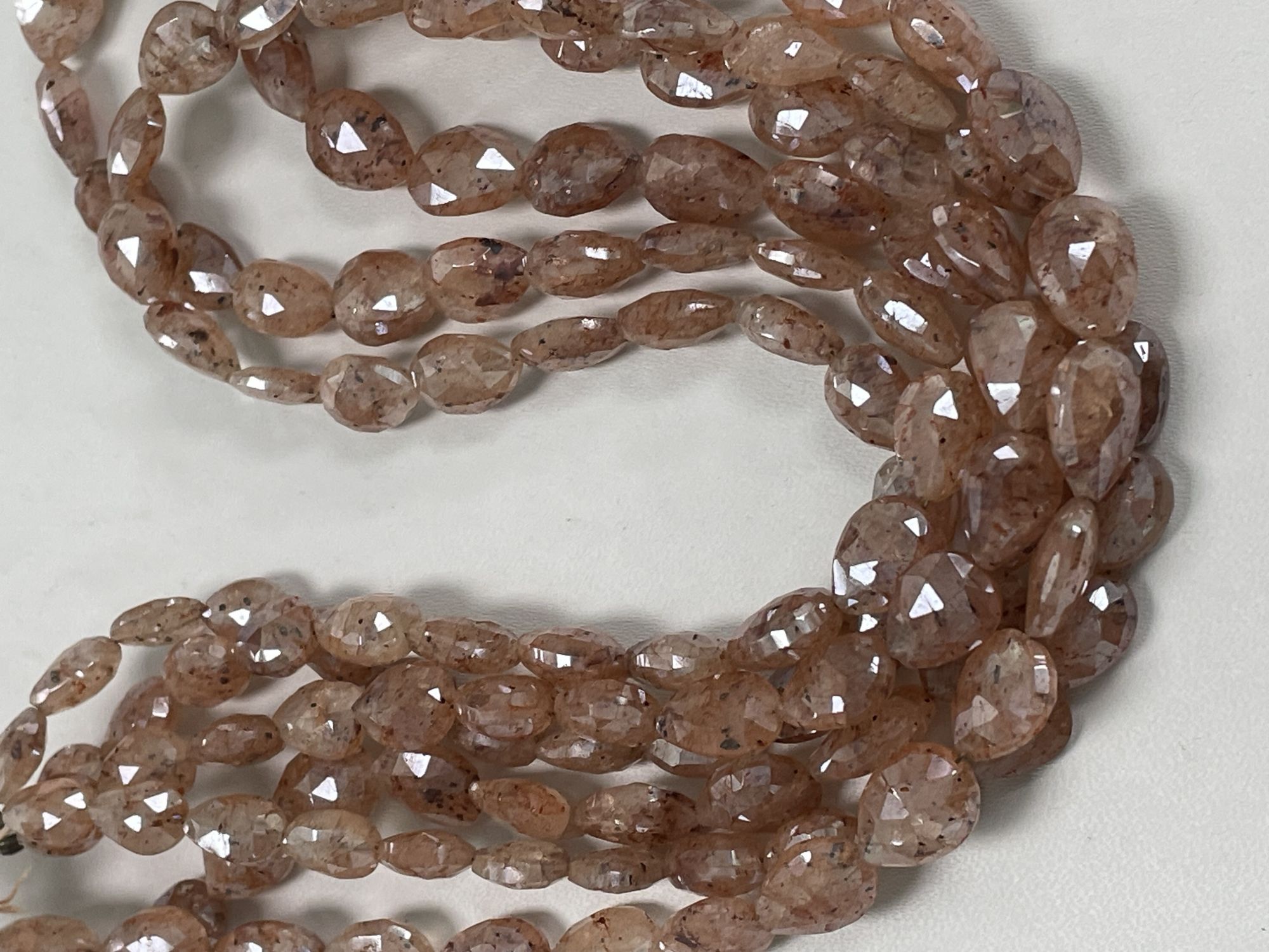 Coated Brown Silverite Pear Faceted