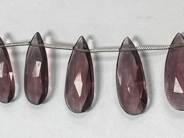 Pink Hydro Quartz Pear Faceted