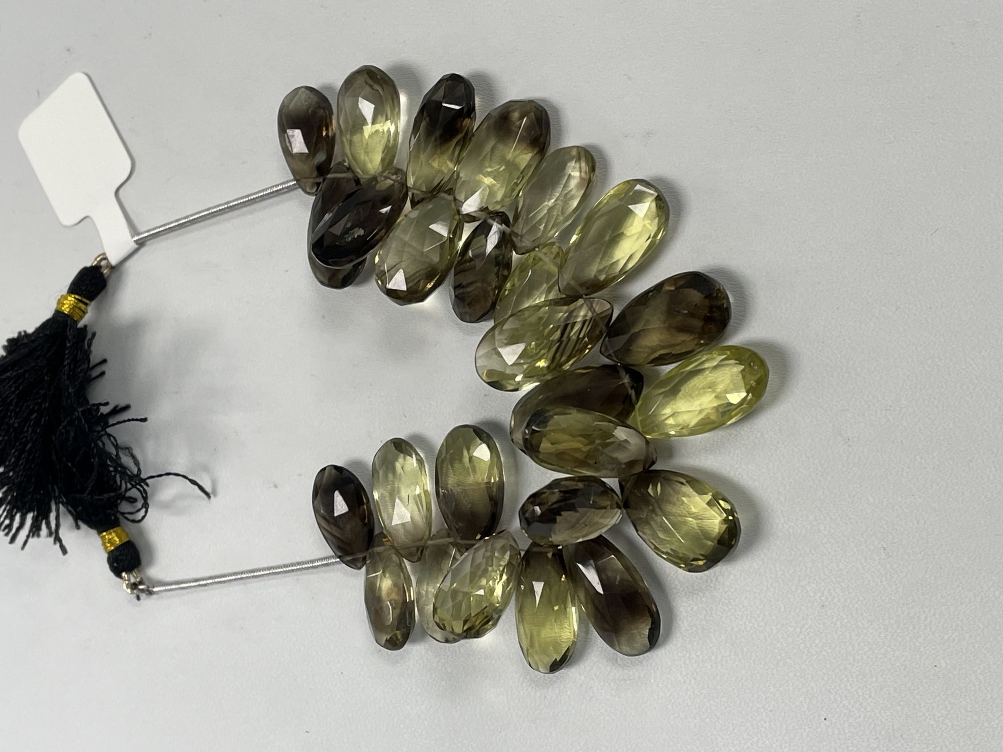 Bio Lemon Hydro Quartz Pear Faceted