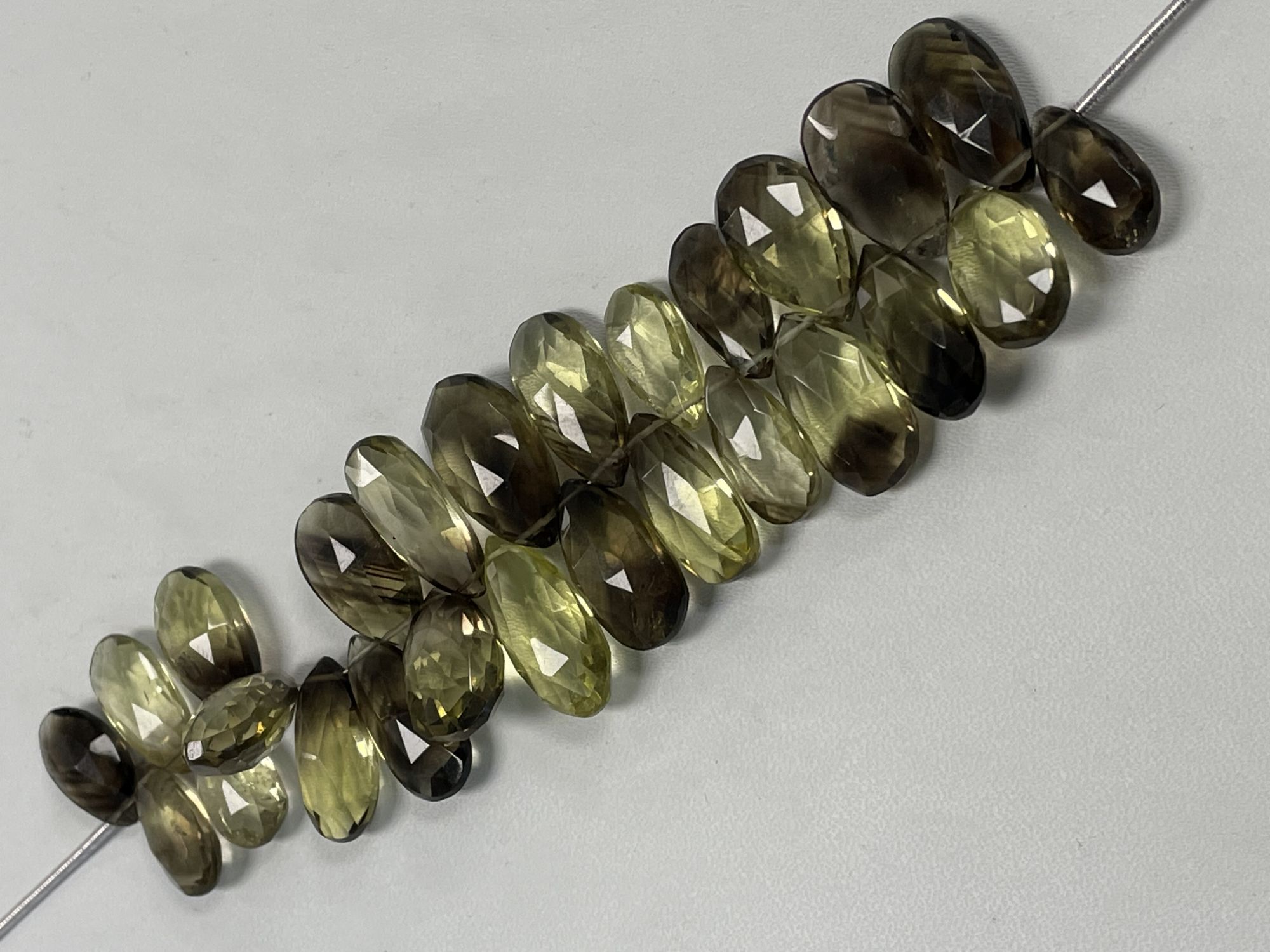 Bio Lemon Hydro Quartz Pear Faceted