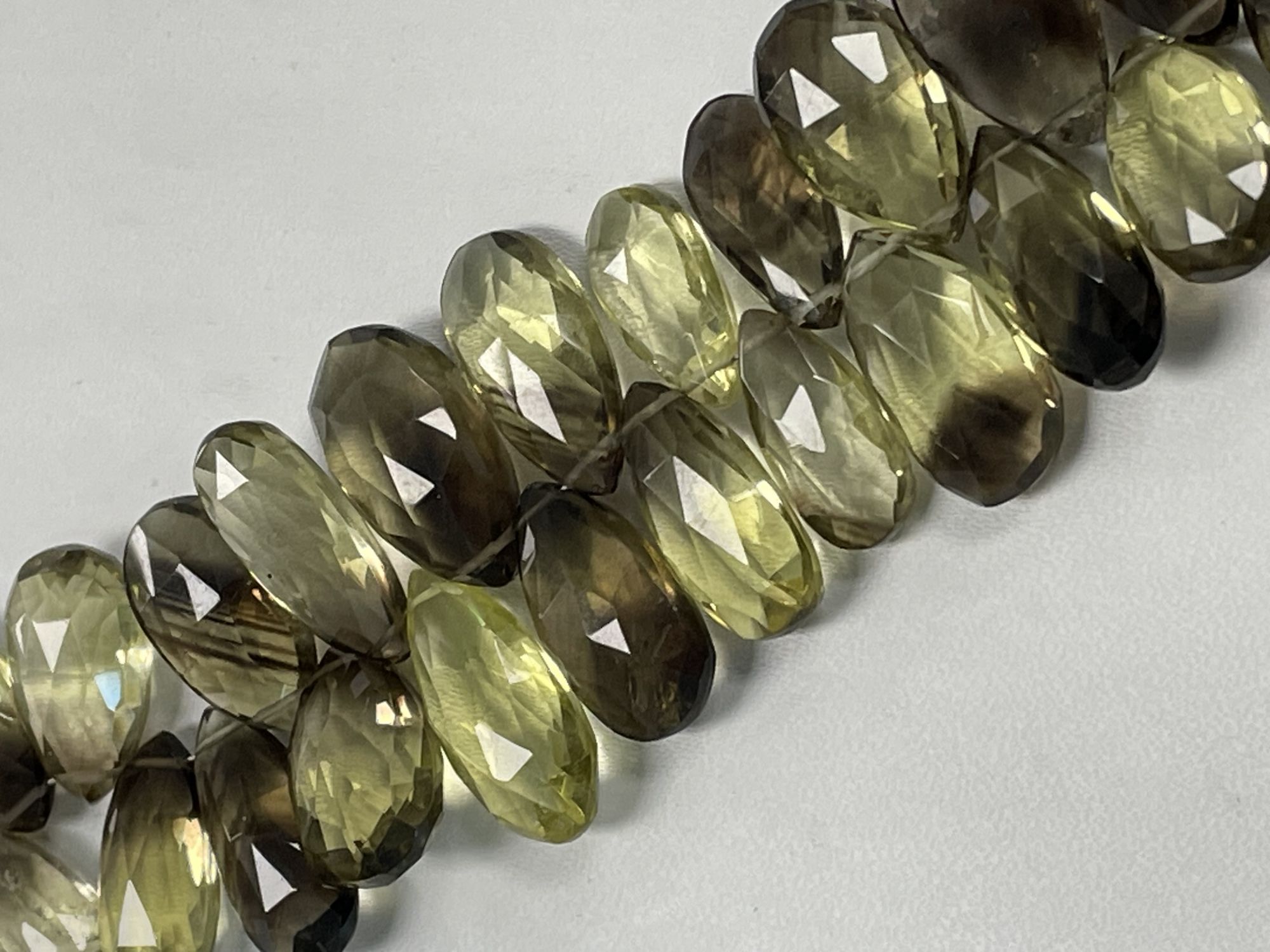 Bio Lemon Hydro Quartz Pear Faceted