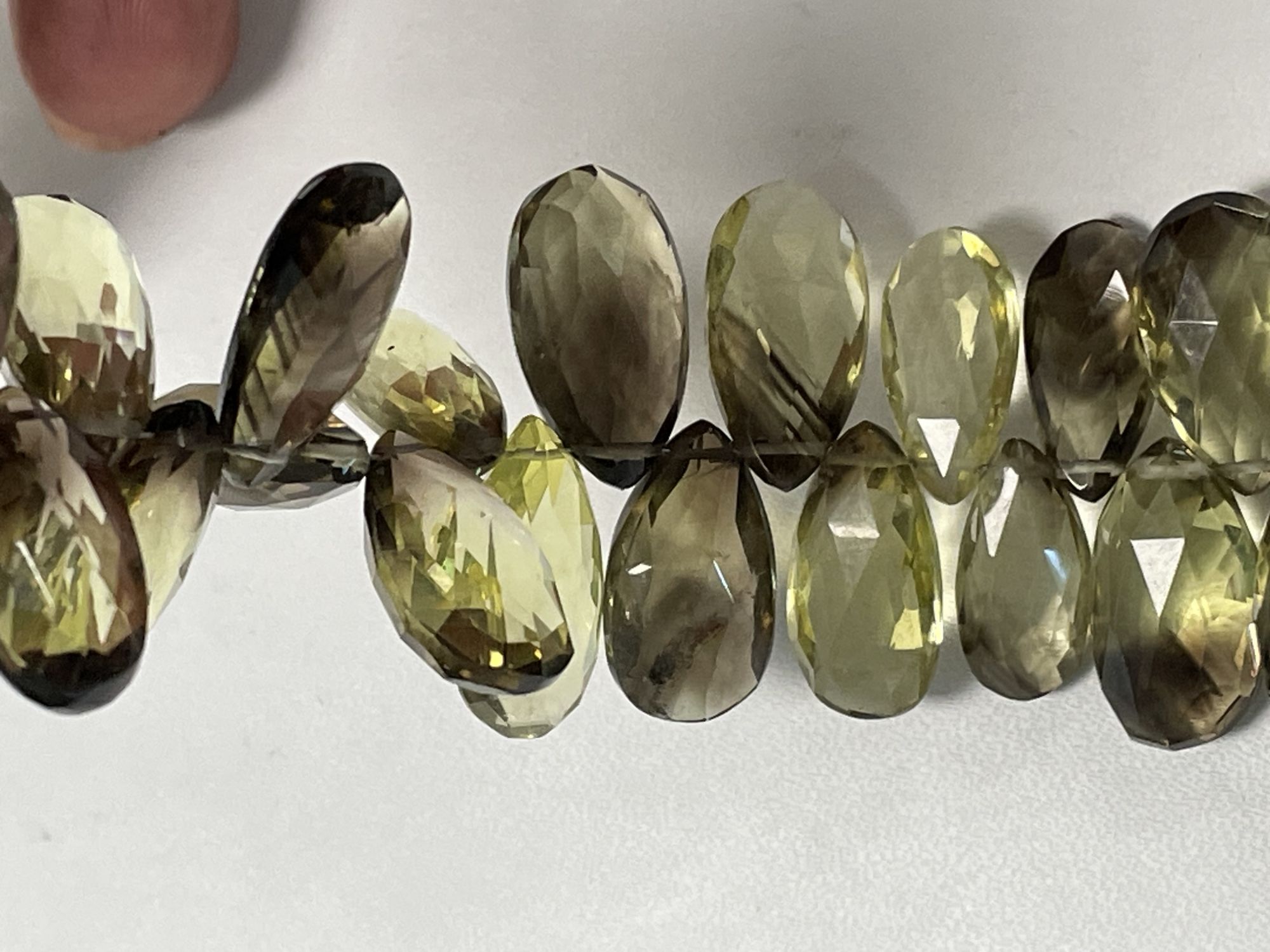 Bio Lemon Hydro Quartz Pear Faceted