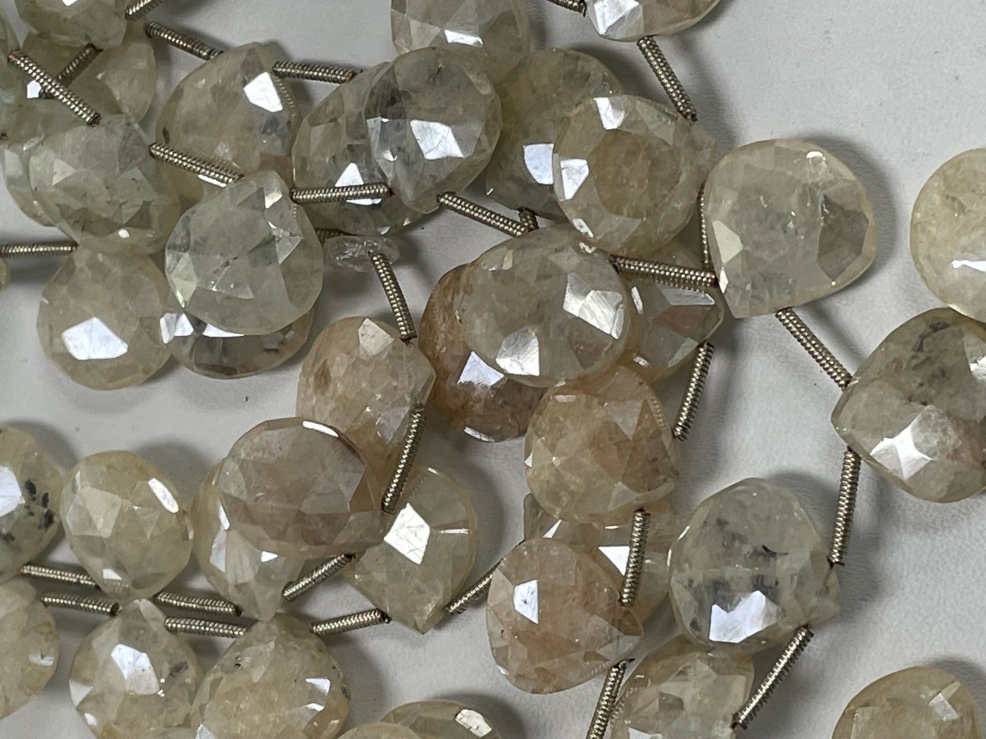 Coated Grapolite Heart Faceted