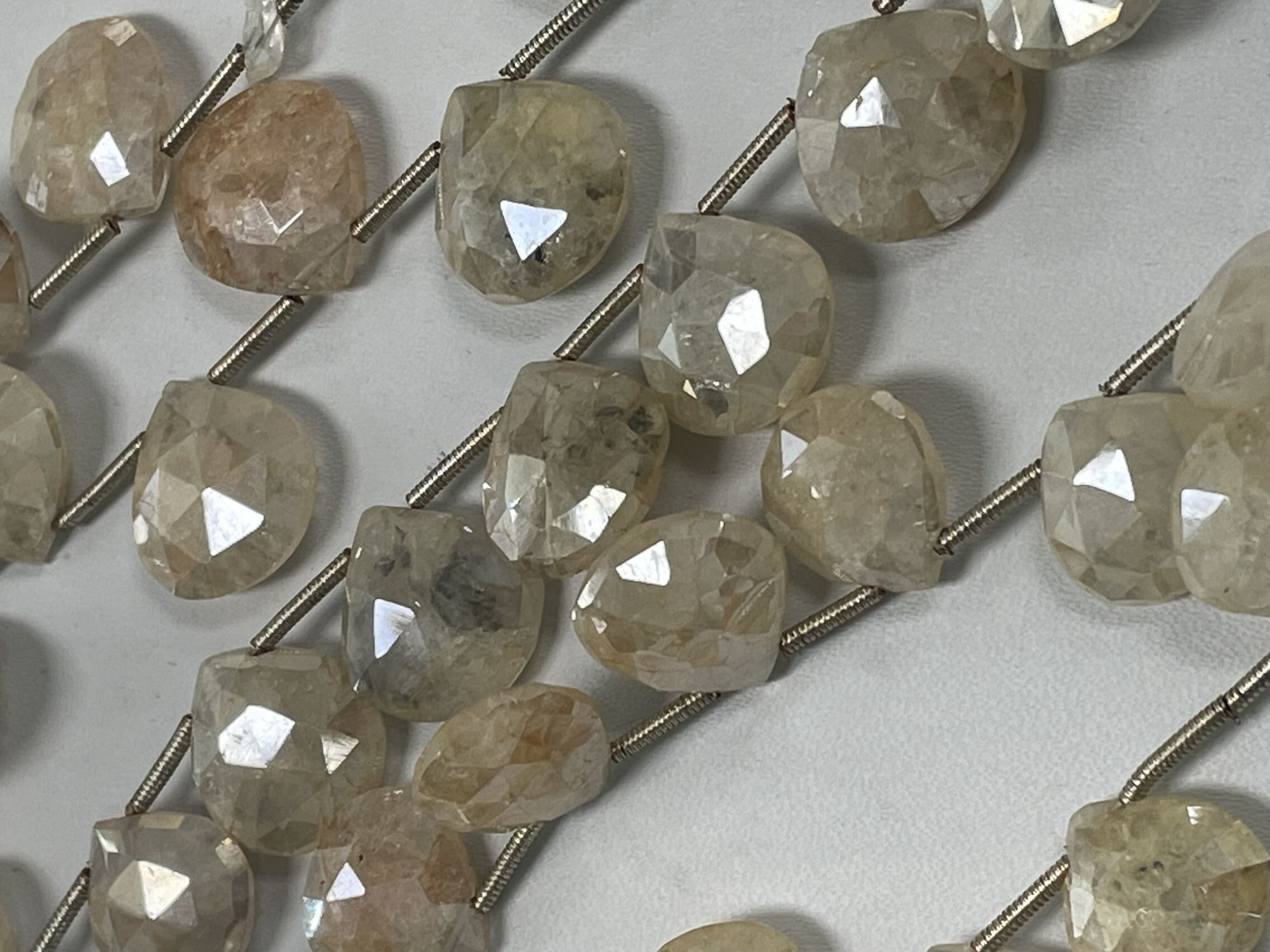 Coated Grapolite Heart Faceted