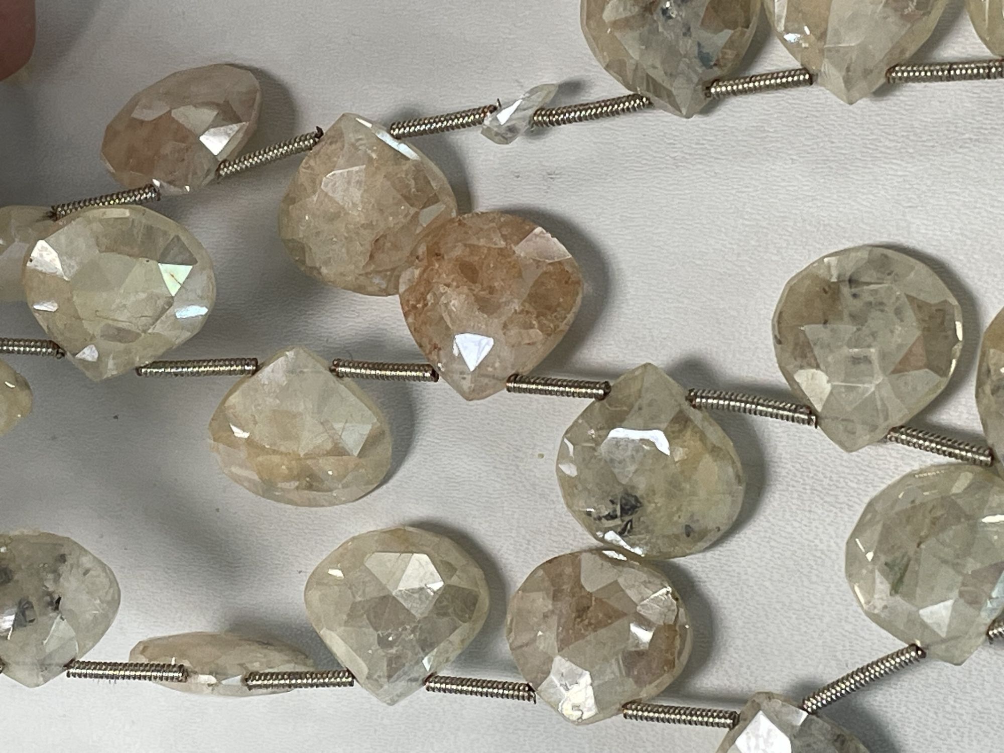 Coated Grapolite Heart Faceted