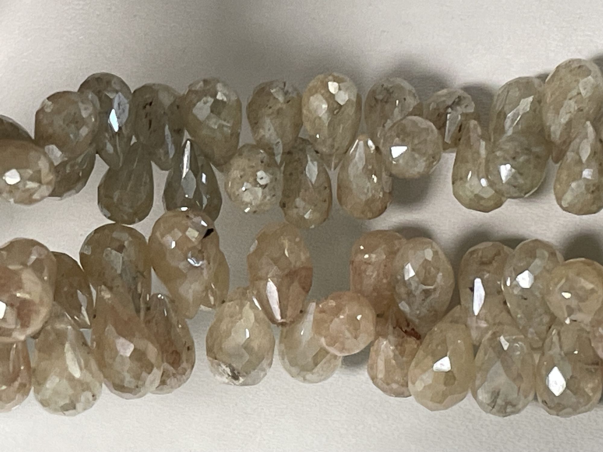 Coated Grapolite Drop Faceted