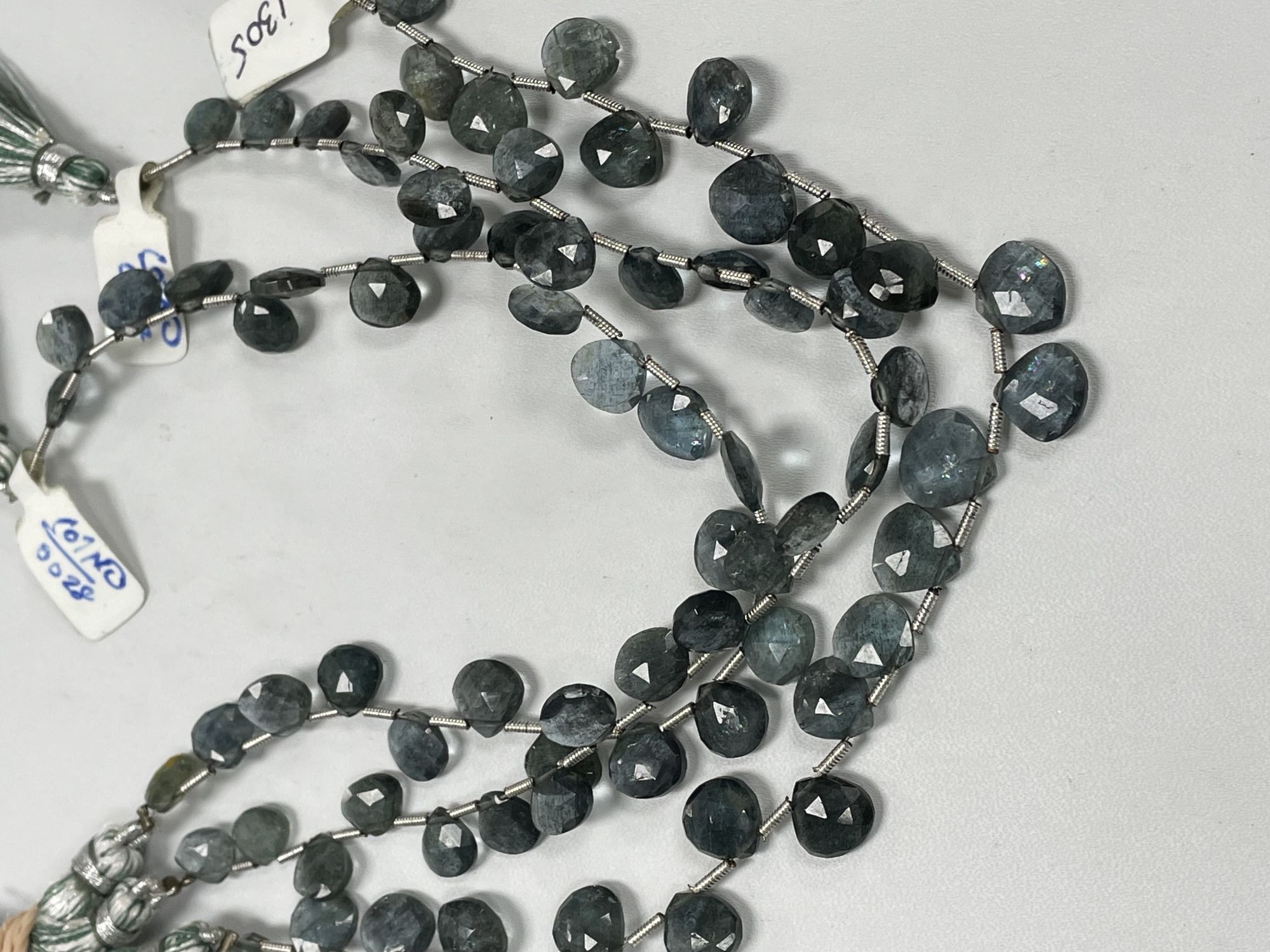 Moss Aquamairne Heart Faceted