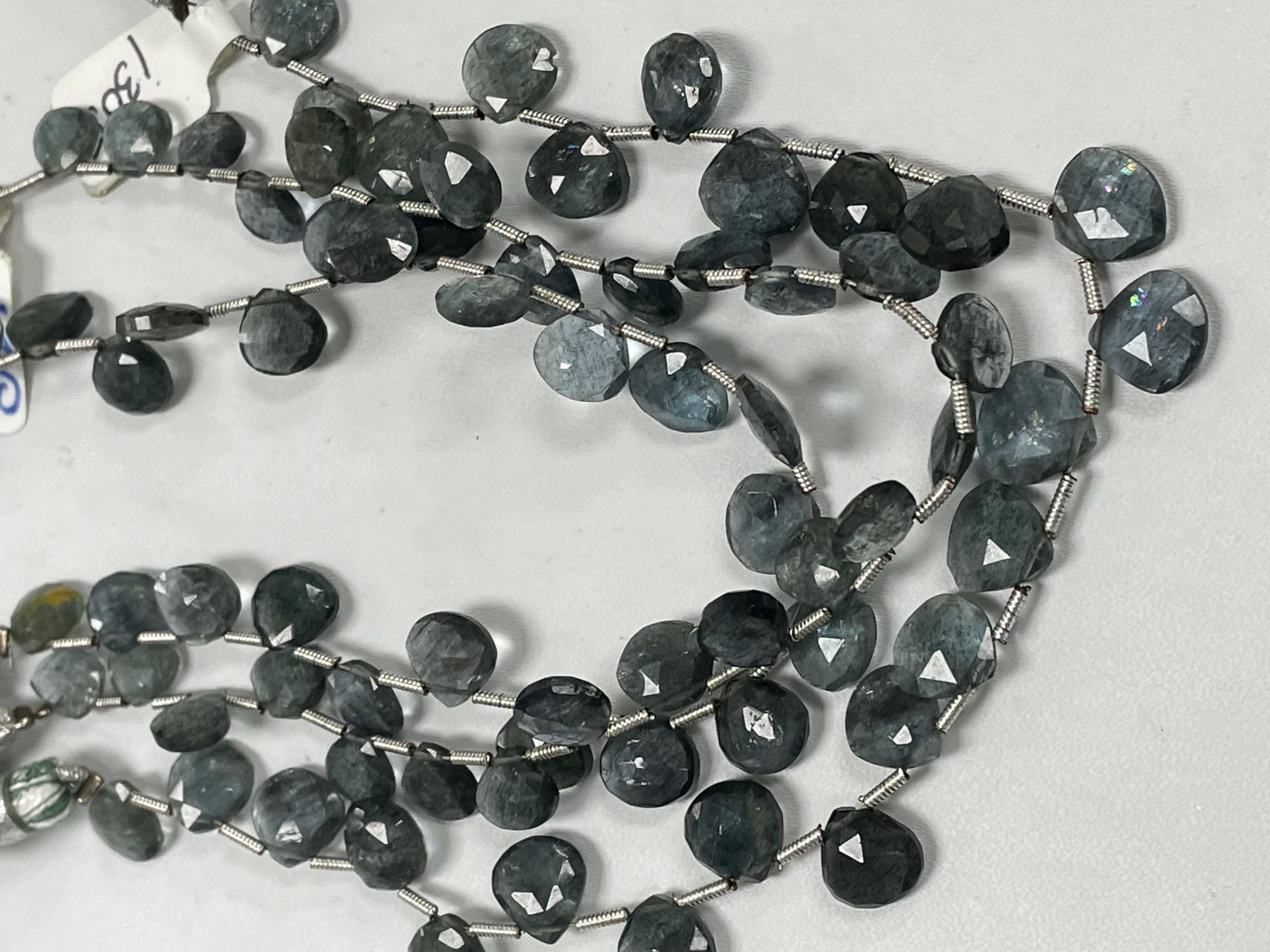 Moss Aquamairne Heart Faceted