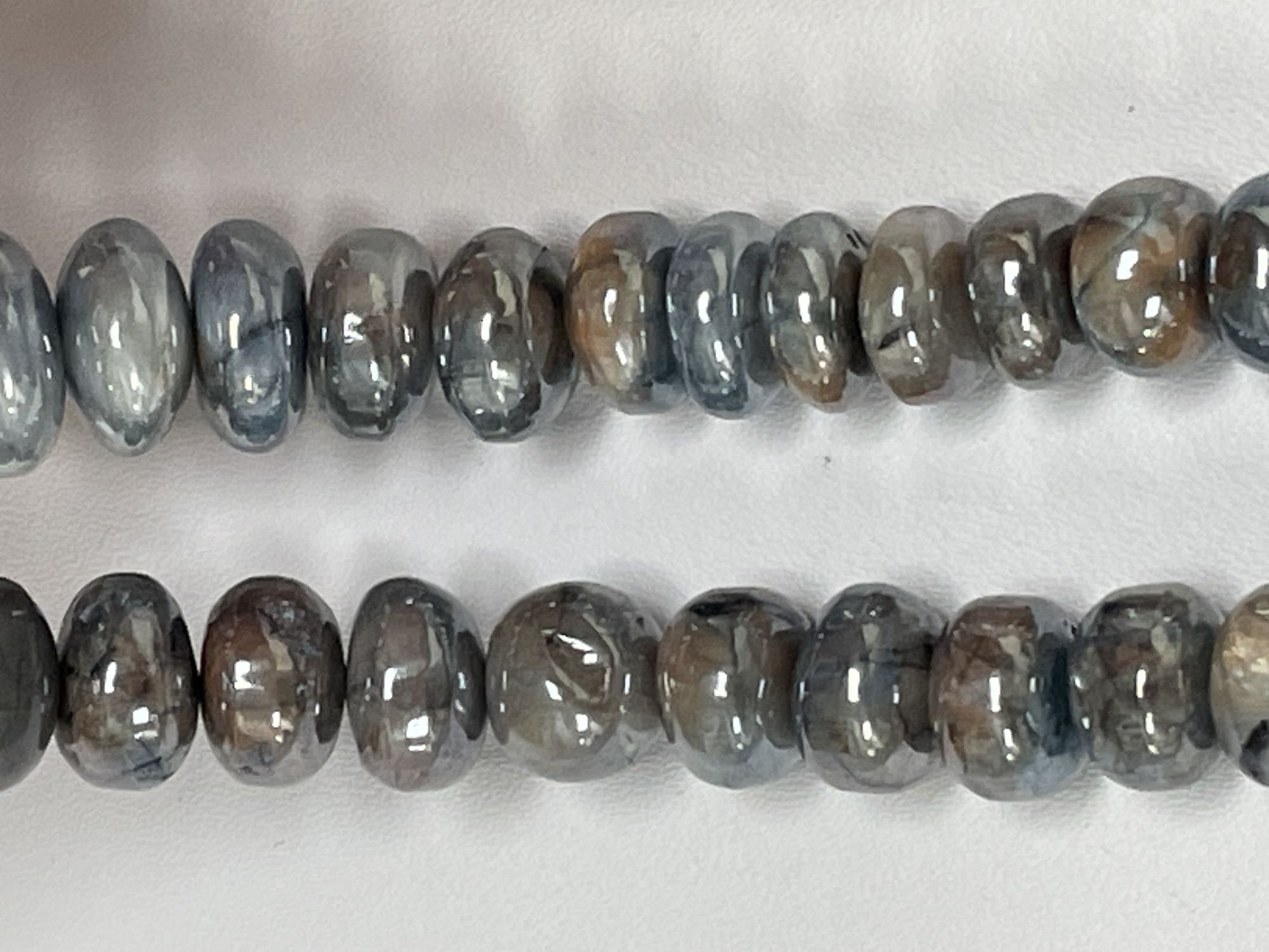 Coated Silicatite Rondelle Smooth