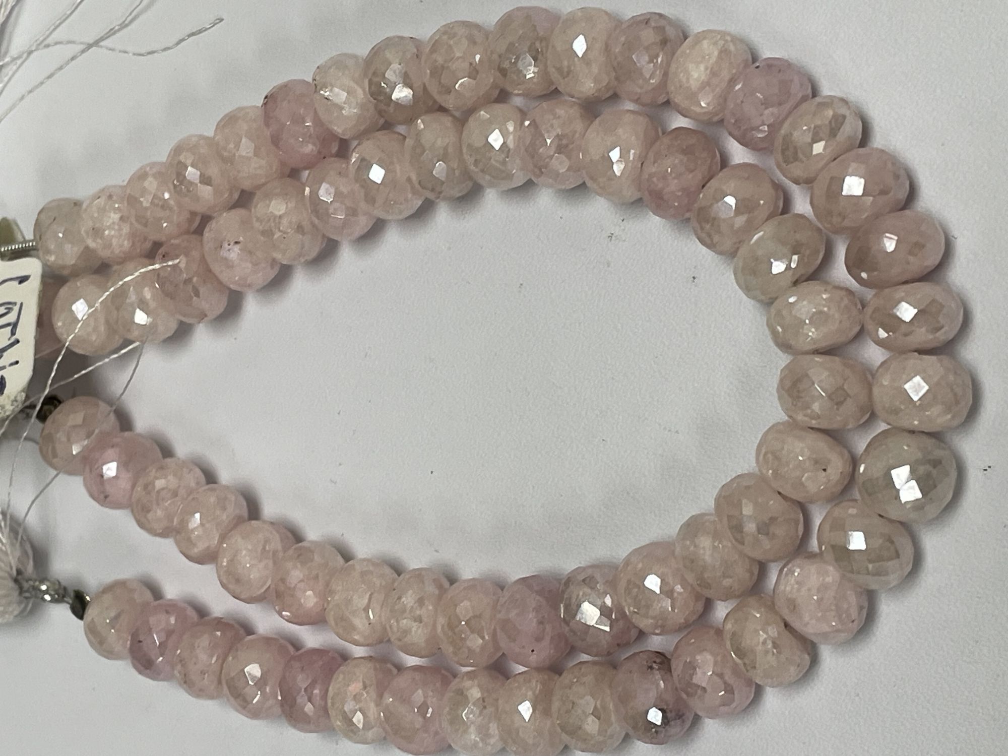 Pink Grapolite Rondelle Faceted