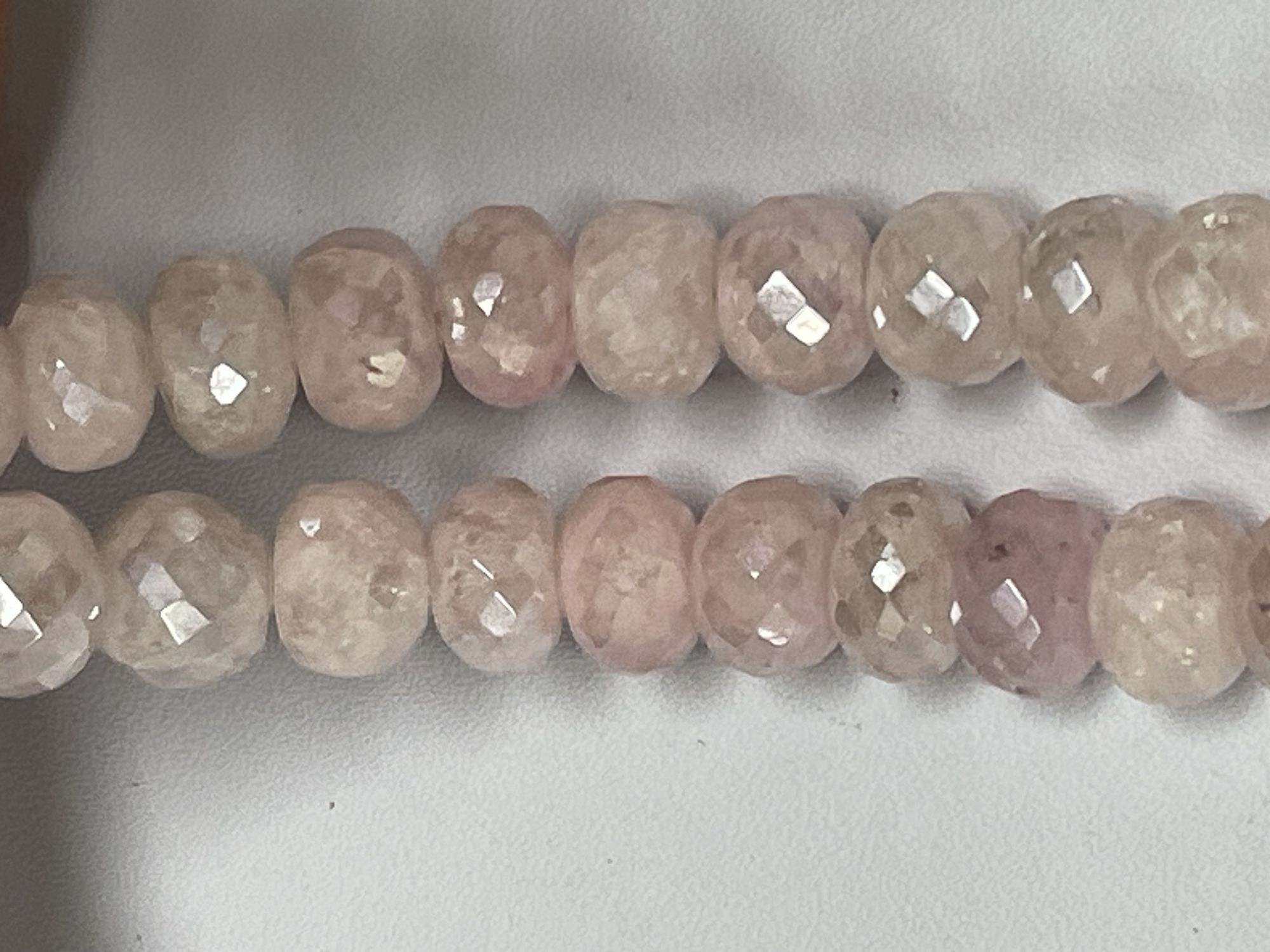 Pink Grapolite Rondelle Faceted