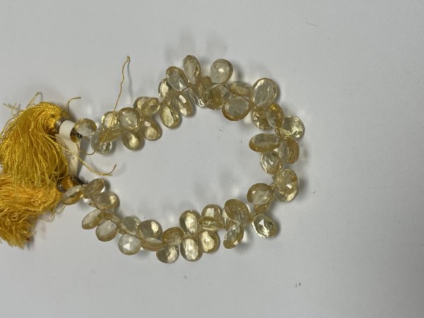 Citrine Pear Faceted