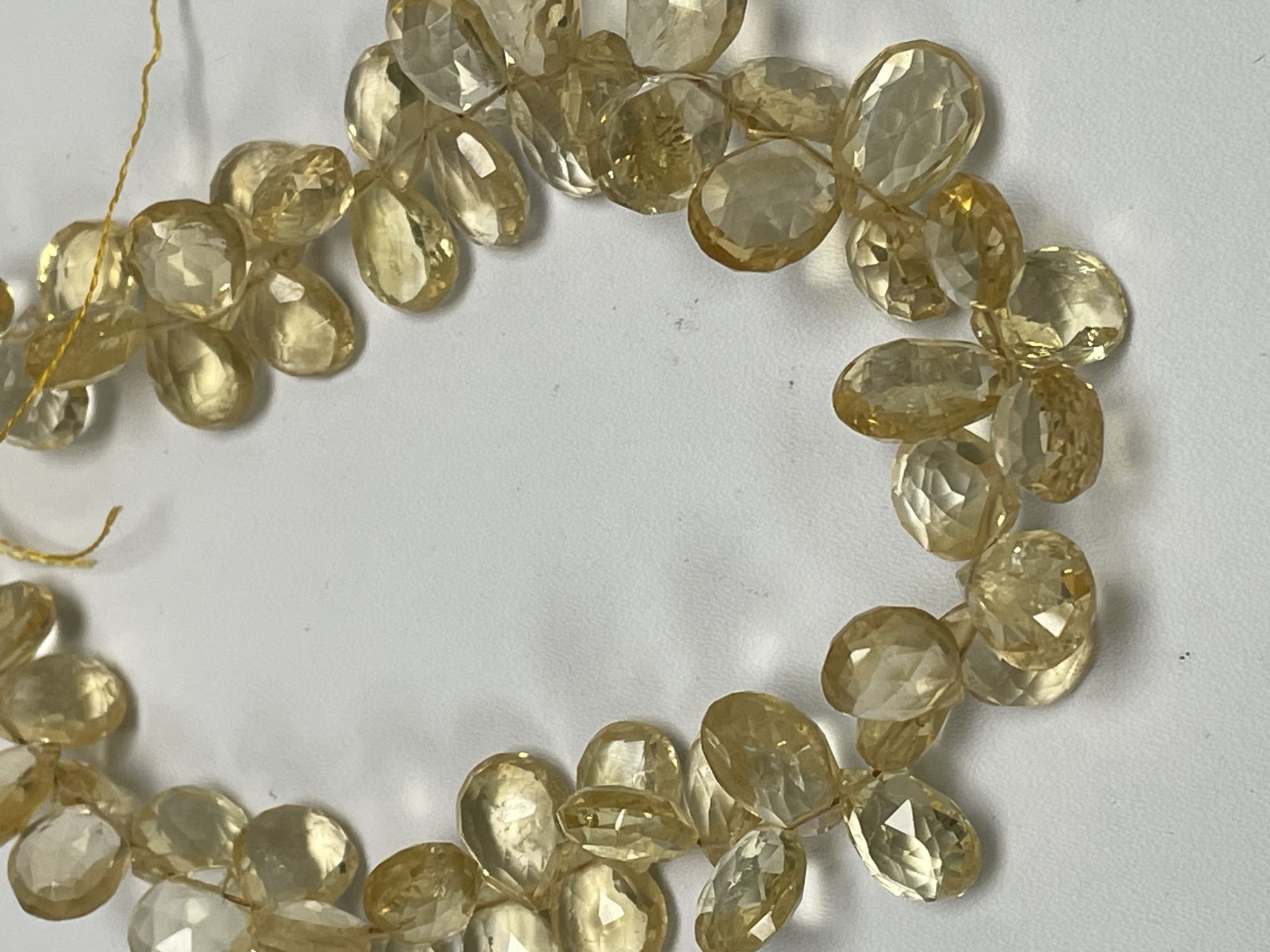 Citrine Pear Faceted