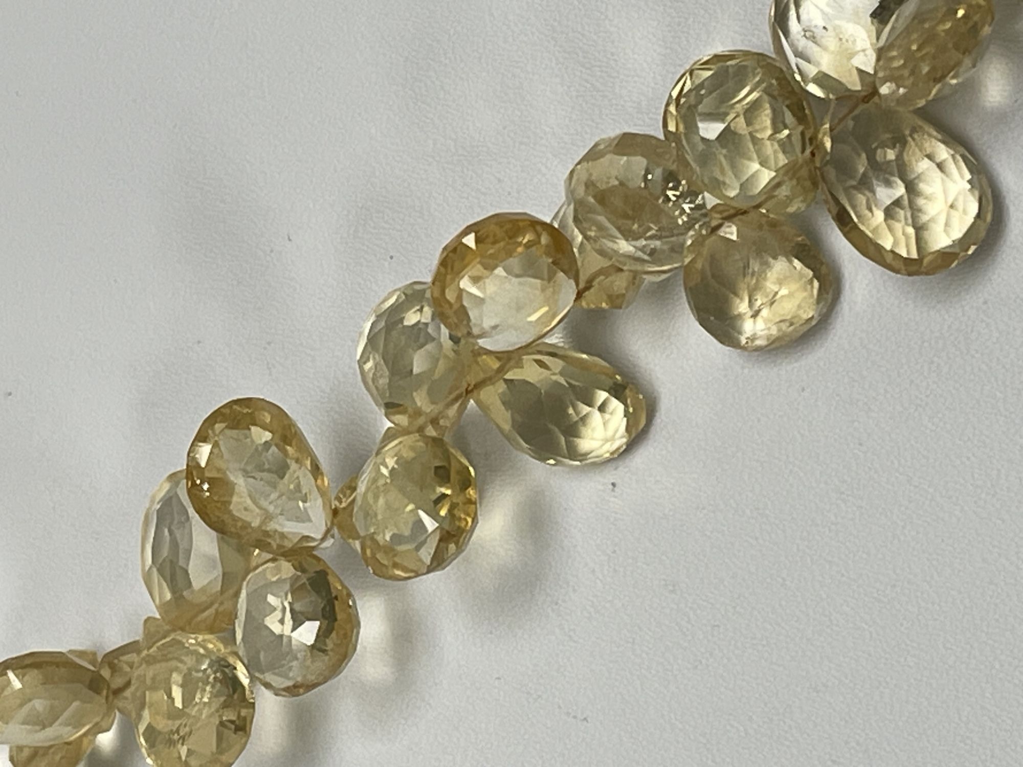 Citrine Pear Faceted