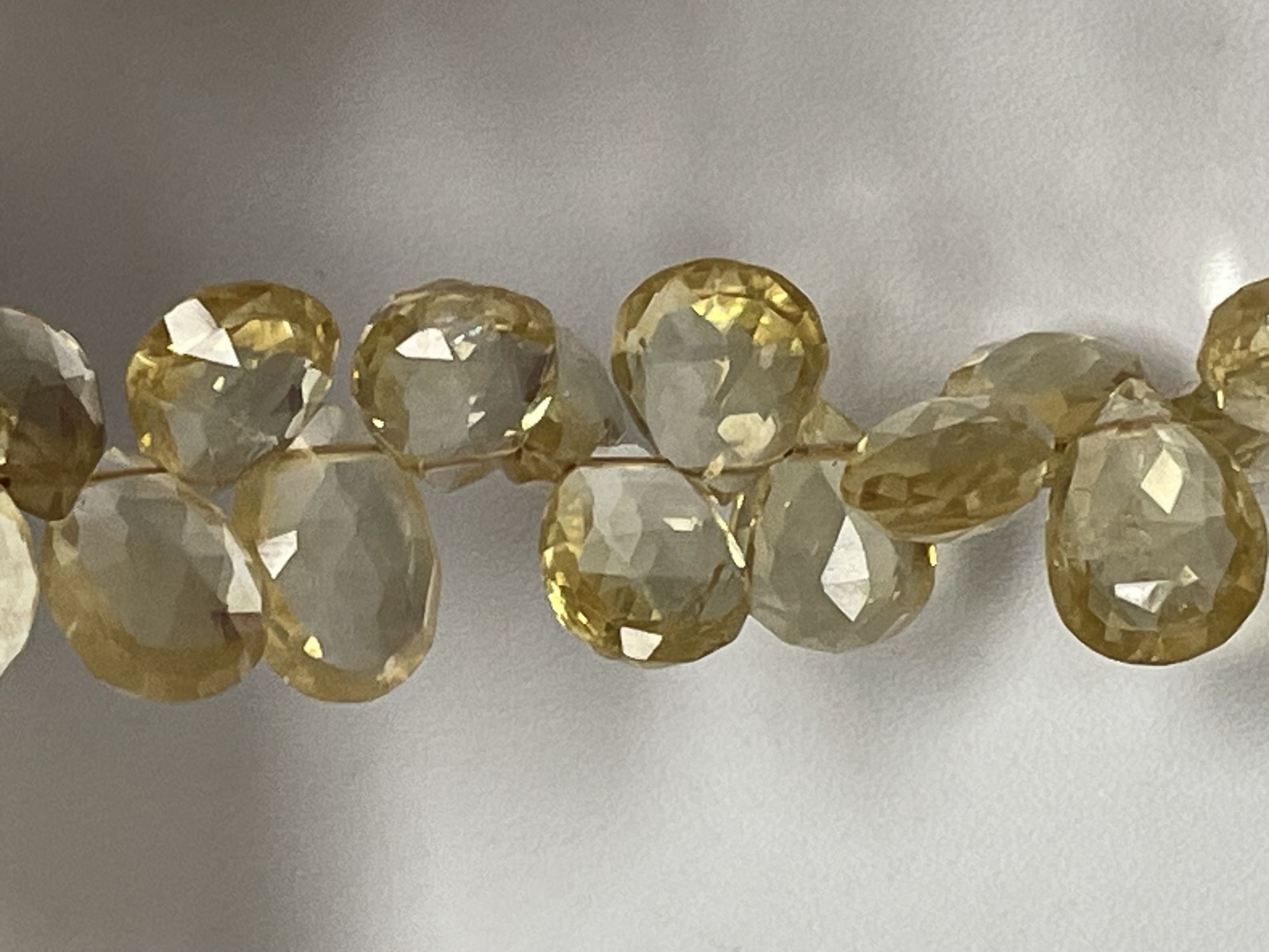 Citrine Pear Faceted