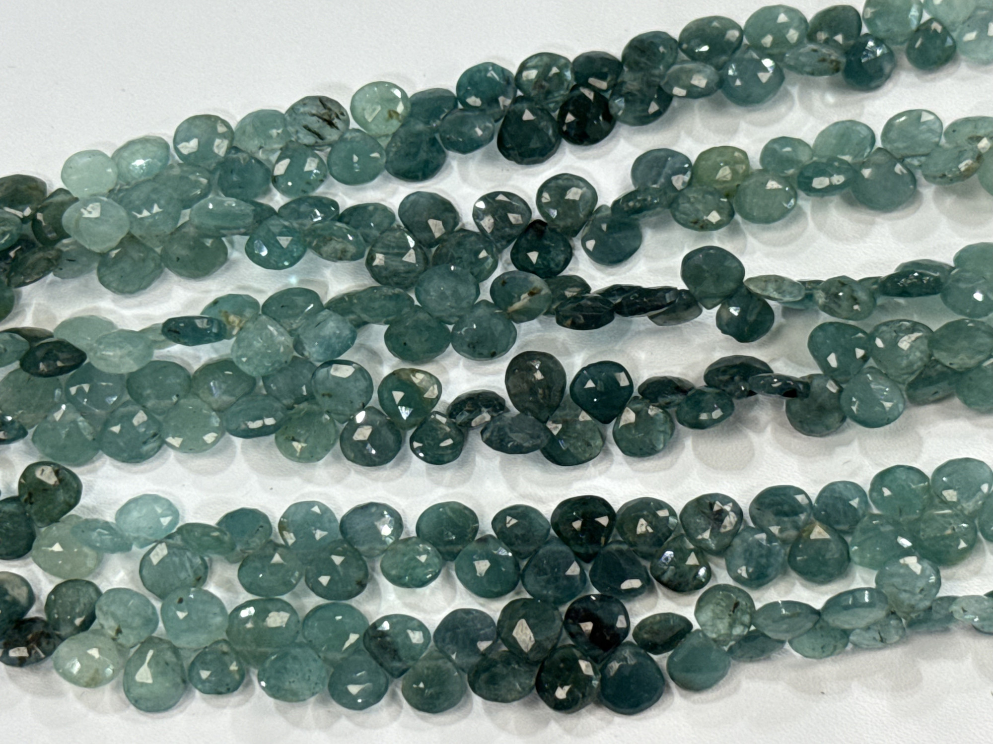 Grandidierite Hearts Faceted