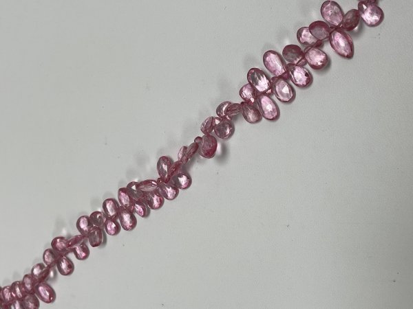 Pink Hydro Quartz Pear Faceted