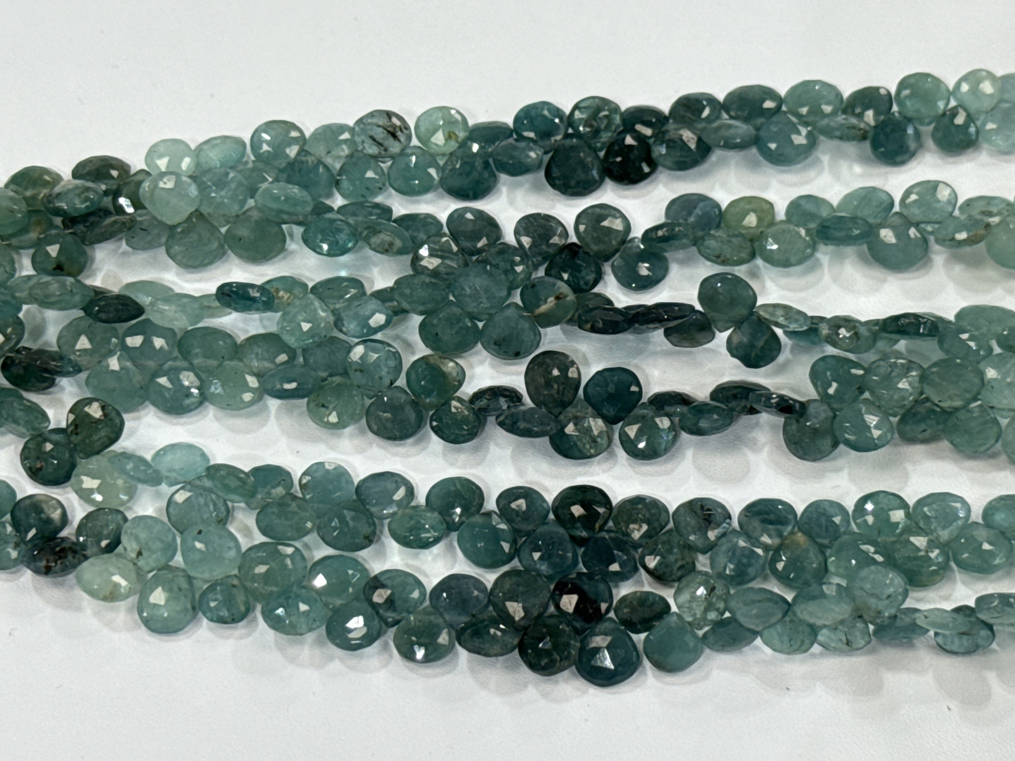 Grandidierite Hearts Faceted