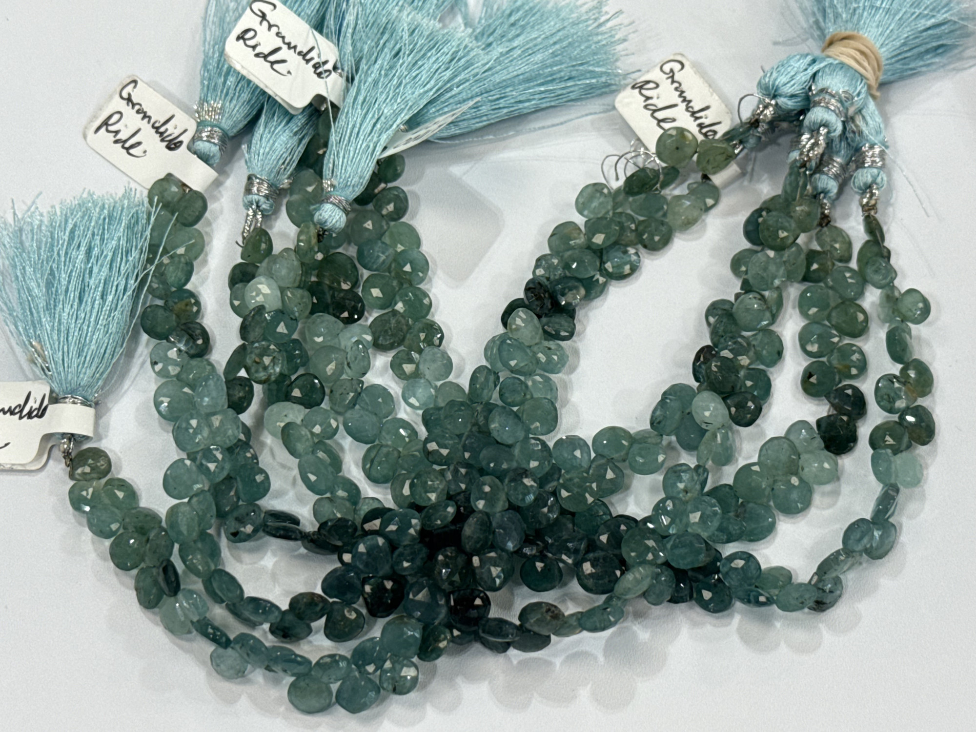 Grandidierite Hearts Faceted