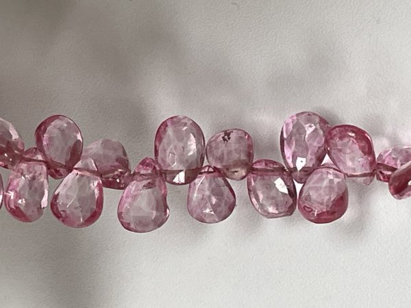 Pink Hydro Quartz Pear Faceted
