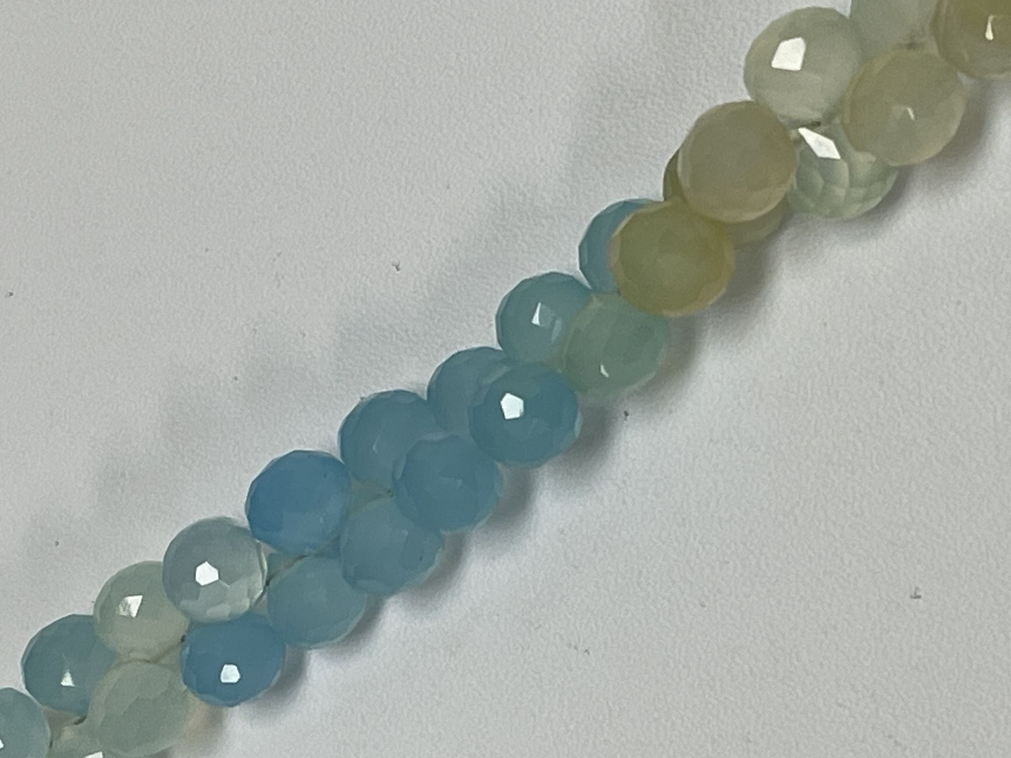Multi Stone Chalcedony Onion Faceted