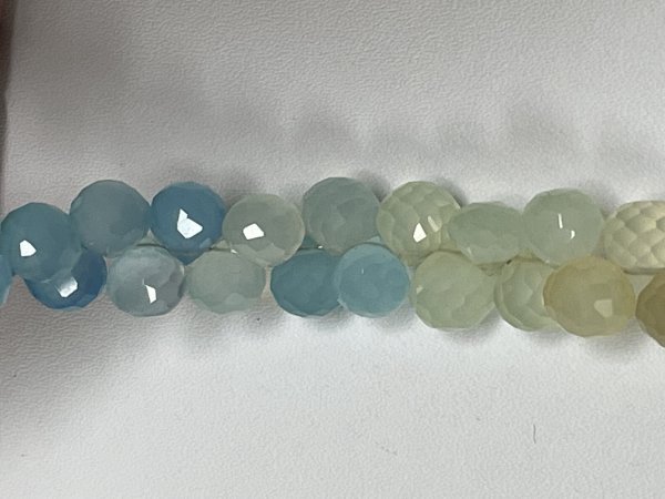 Multi Stone Chalcedony Onion Faceted