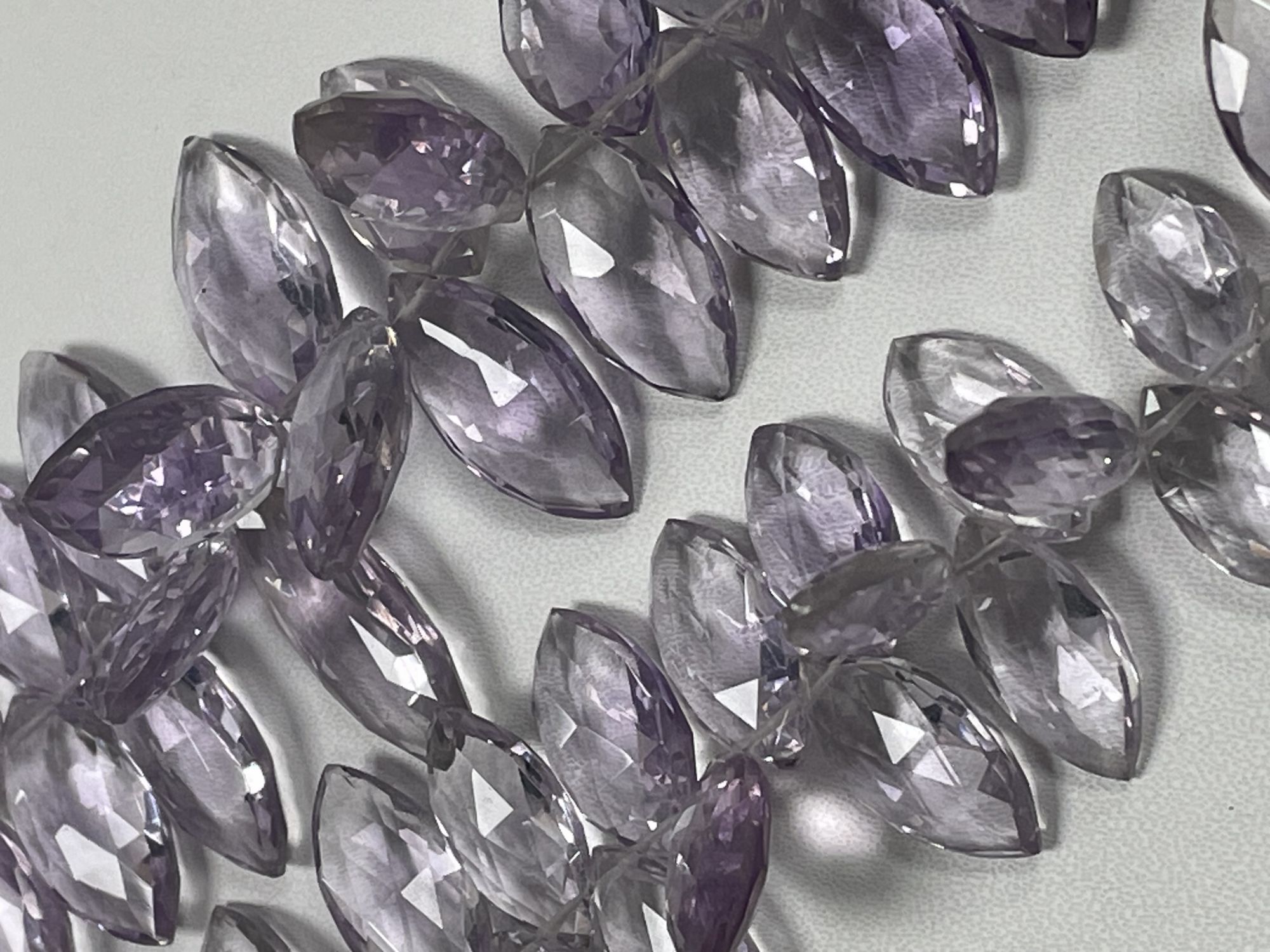 Pink Amethyst Marquise Faceted