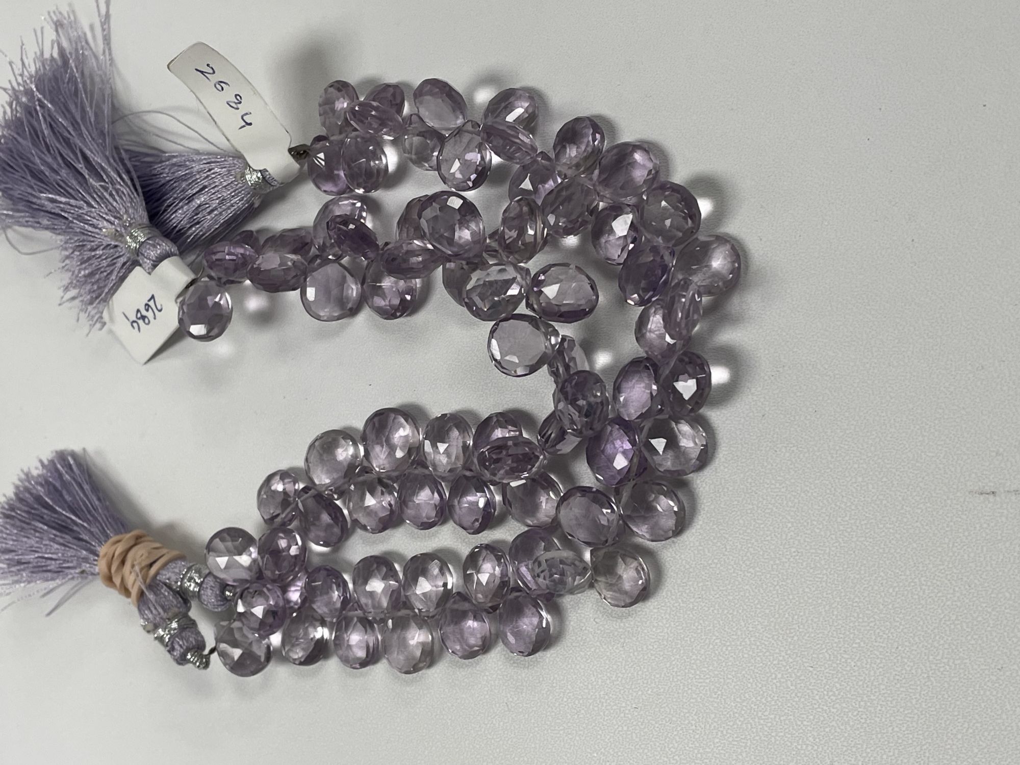 Pink Amethyst Pear Faceted