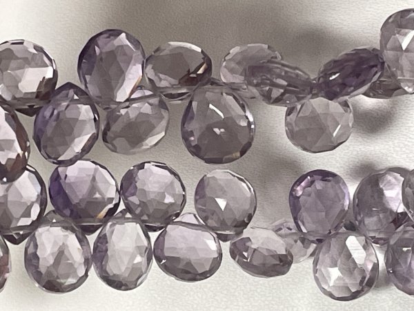Pink Amethyst Pear Faceted