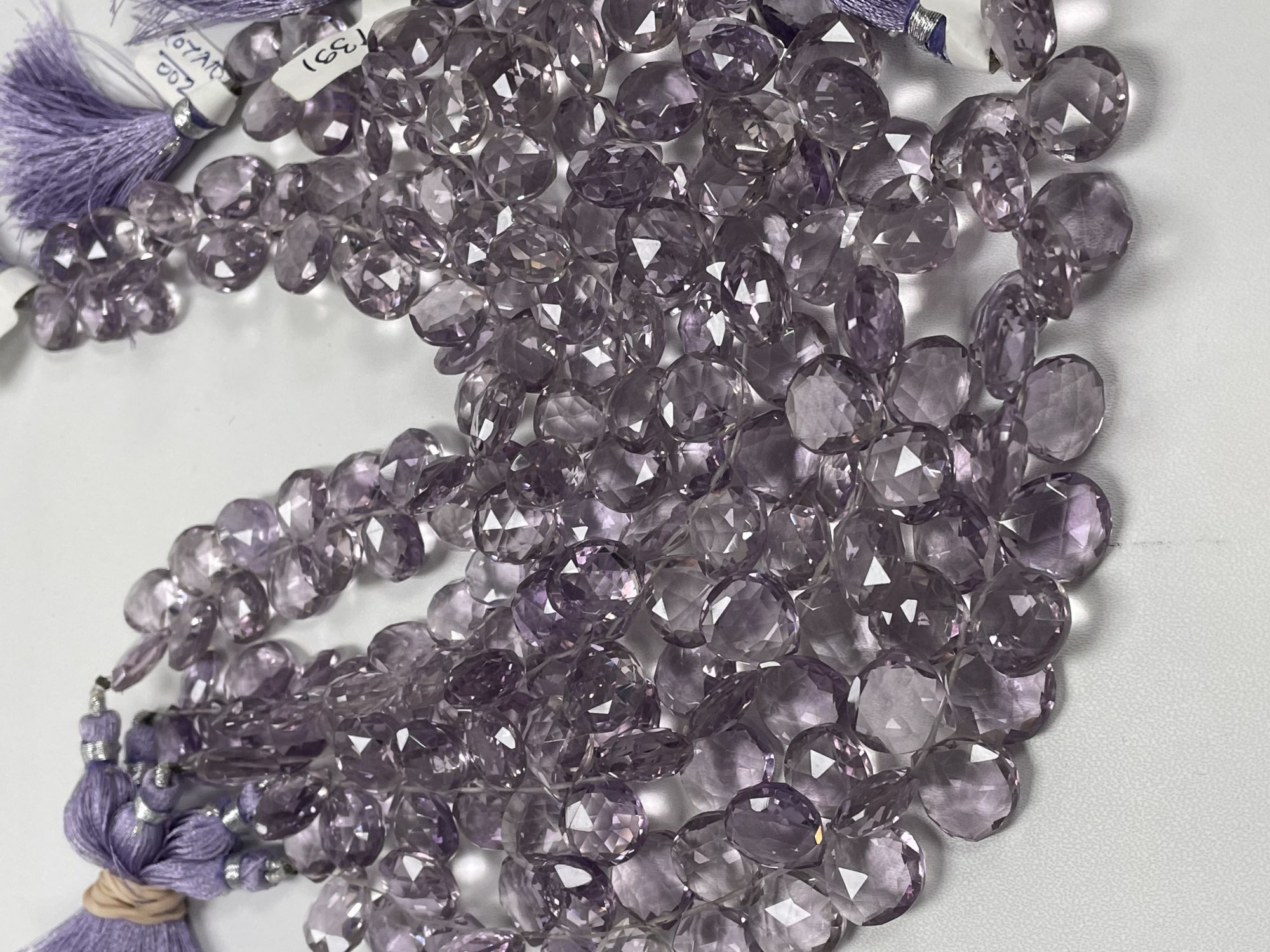 Pink Amethyst Heart Faceted