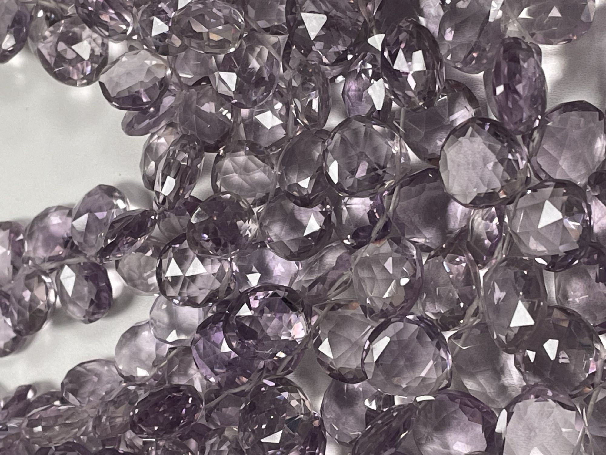 Pink Amethyst Heart Faceted