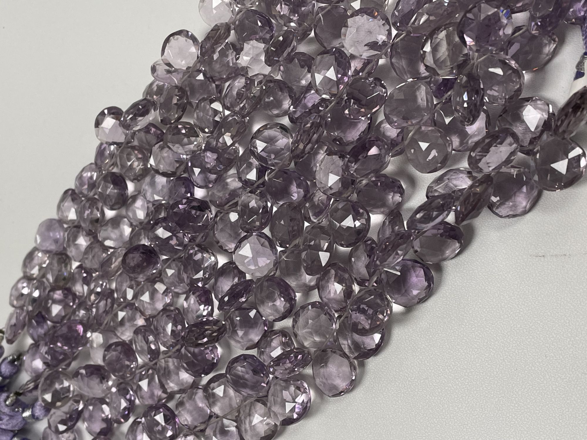 Pink Amethyst Heart Faceted