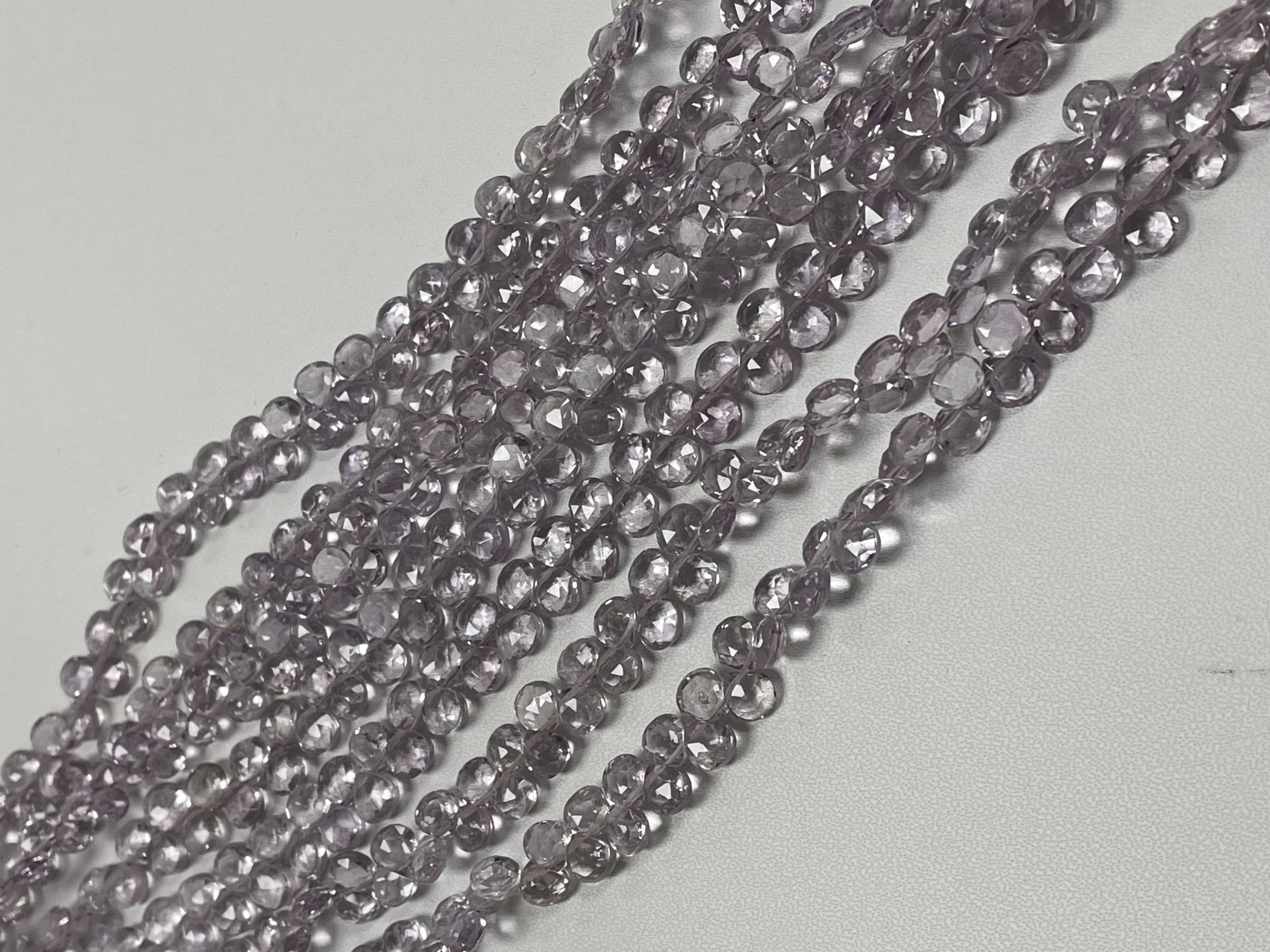 Pink Amethyst Heart Faceted