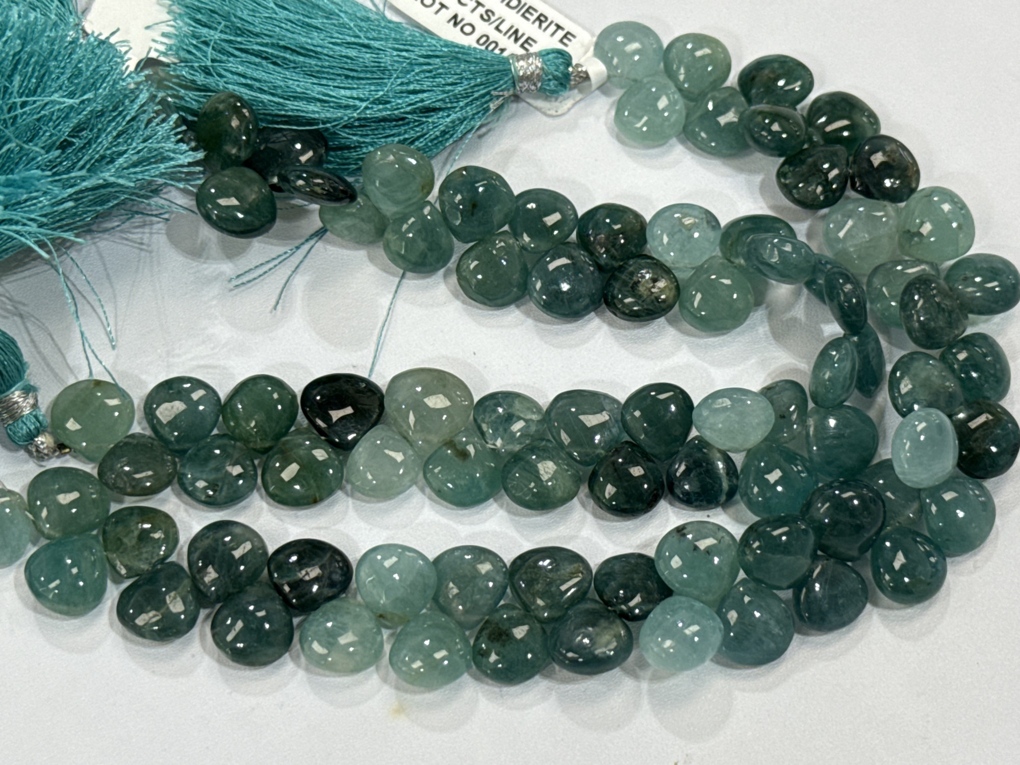 Grandidierite Hearts Smooth