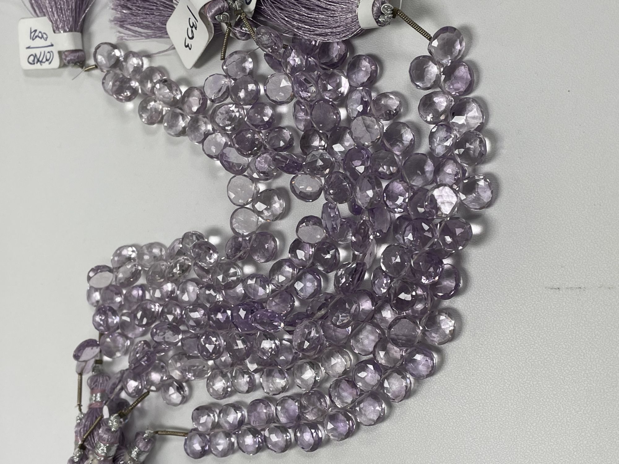 Pink Amethyst Heart Faceted