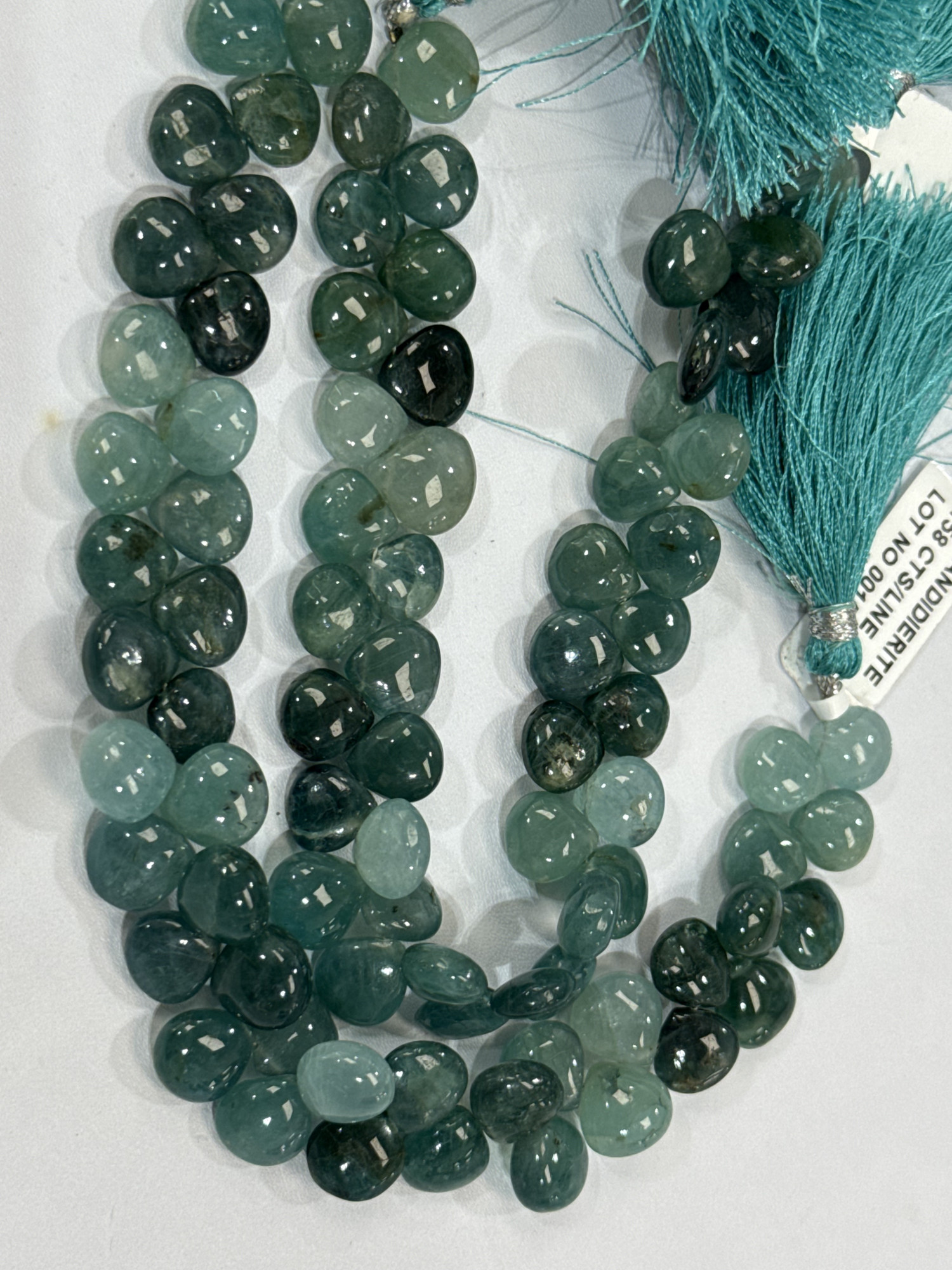 Grandidierite Hearts Smooth