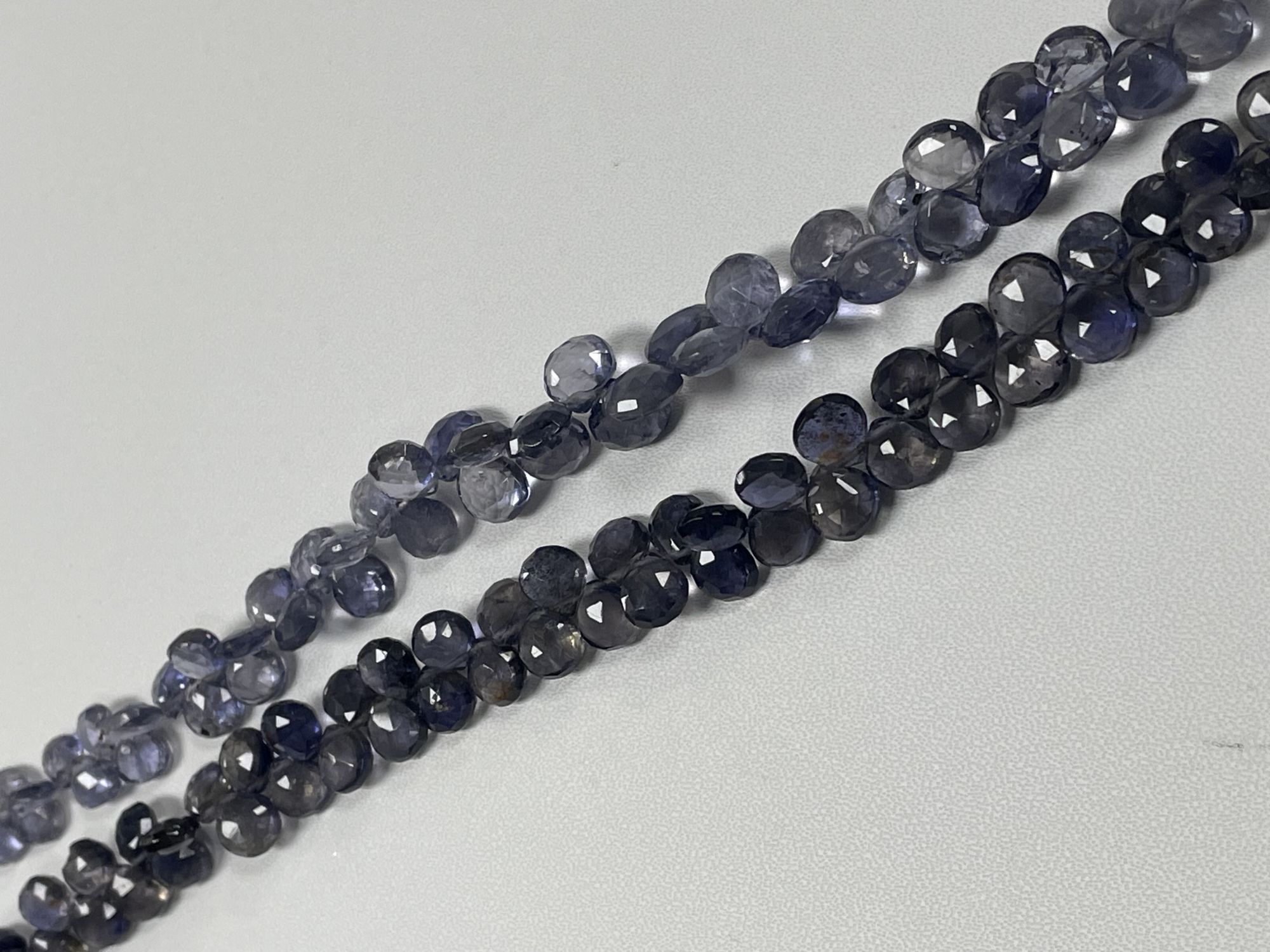 Iolite Heart Faceted