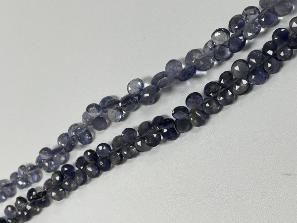 Iolite Heart Faceted