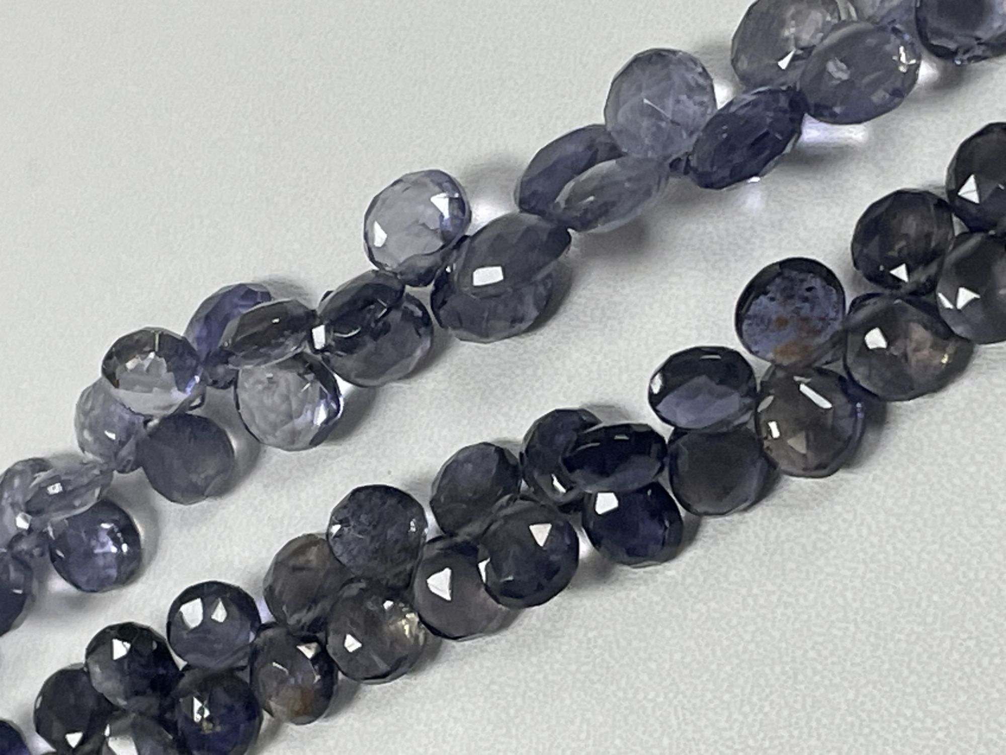 Iolite Heart Faceted