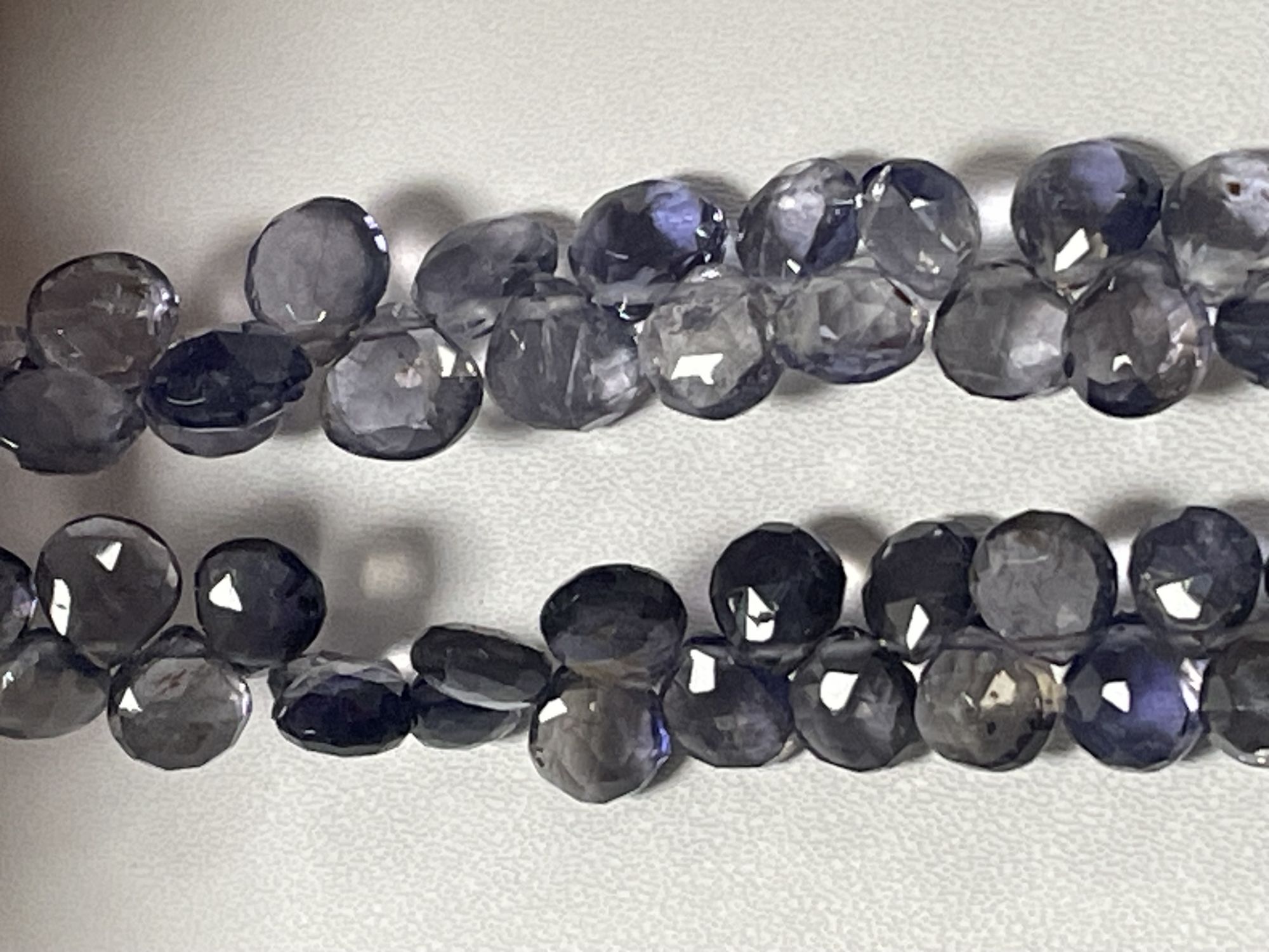 Iolite Heart Faceted
