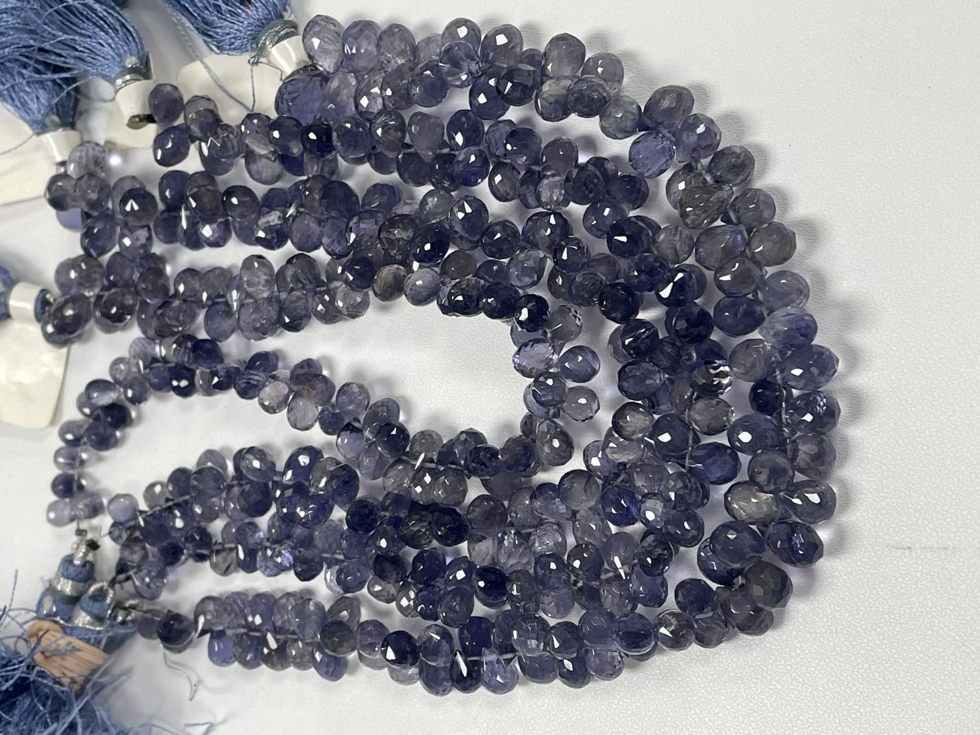 Iolite Drop Faceted